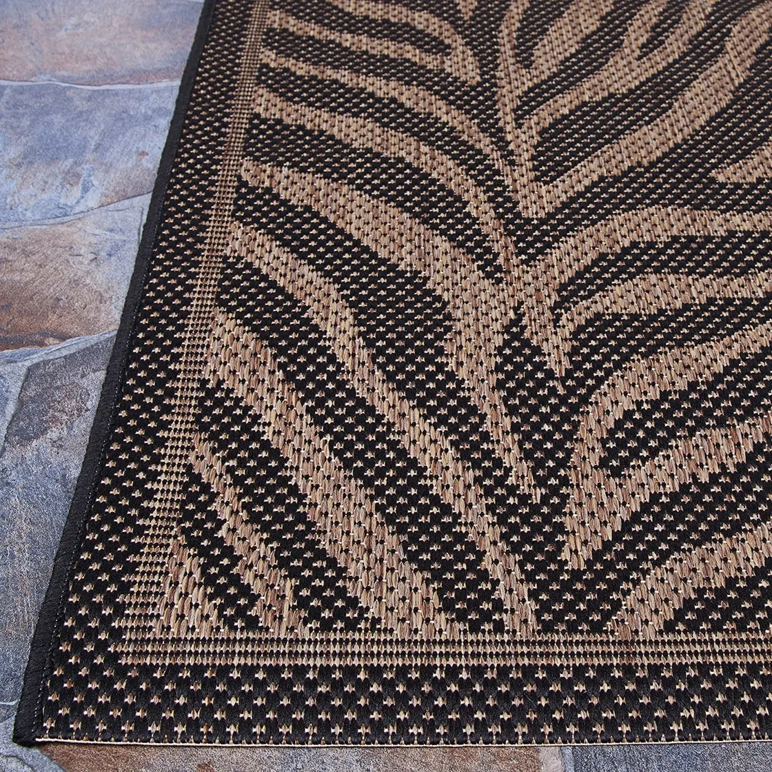 Dream Decor Rugs Pergola Cape Black Brown Indoor Outdoor Area Rug