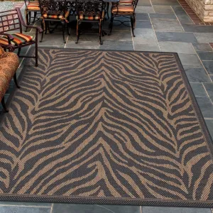 Dream Decor Rugs Pergola Cape Black Brown Indoor Outdoor Area Rug