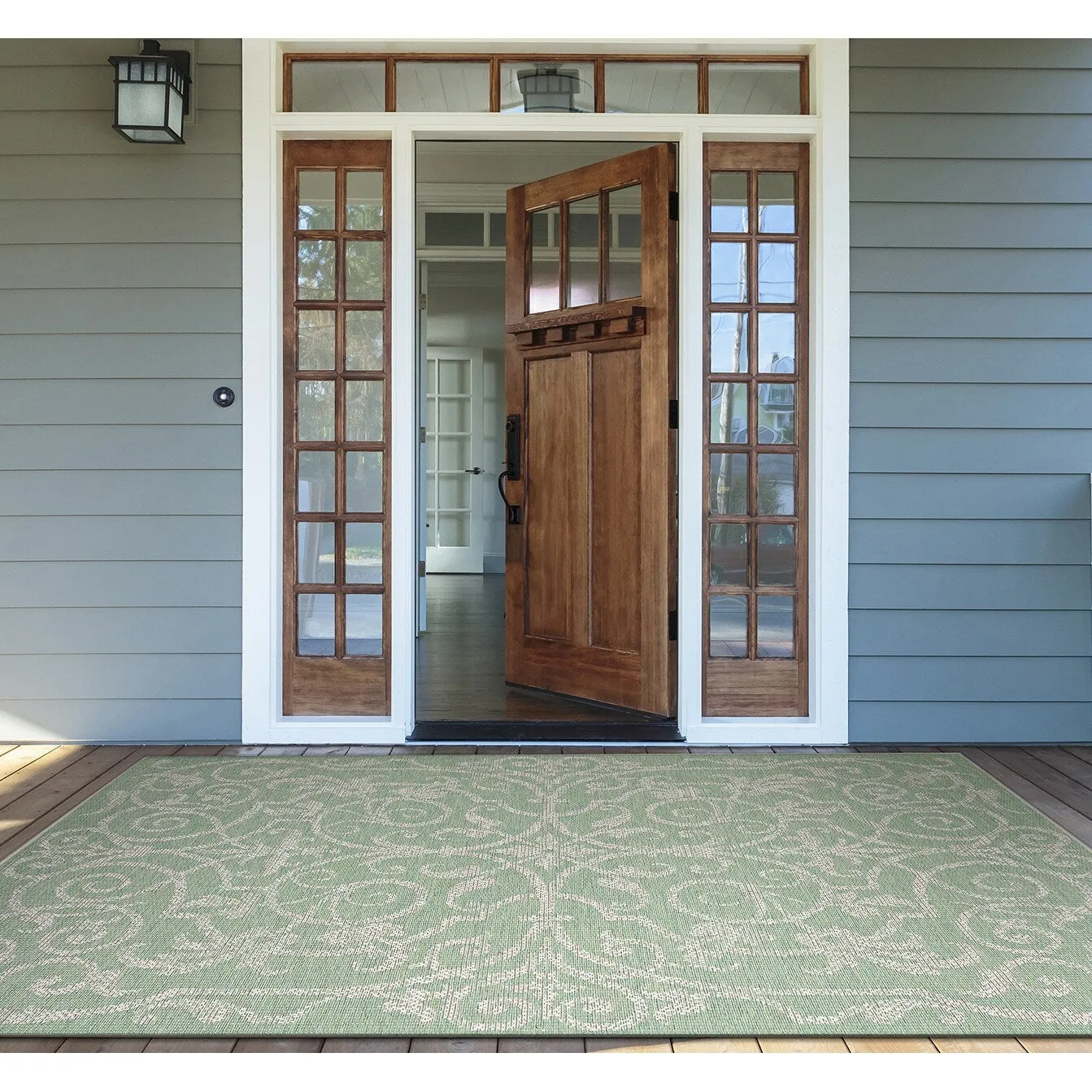 Dream Decor Rugs Samantha Scroll Indoor Outdoor Area Rug