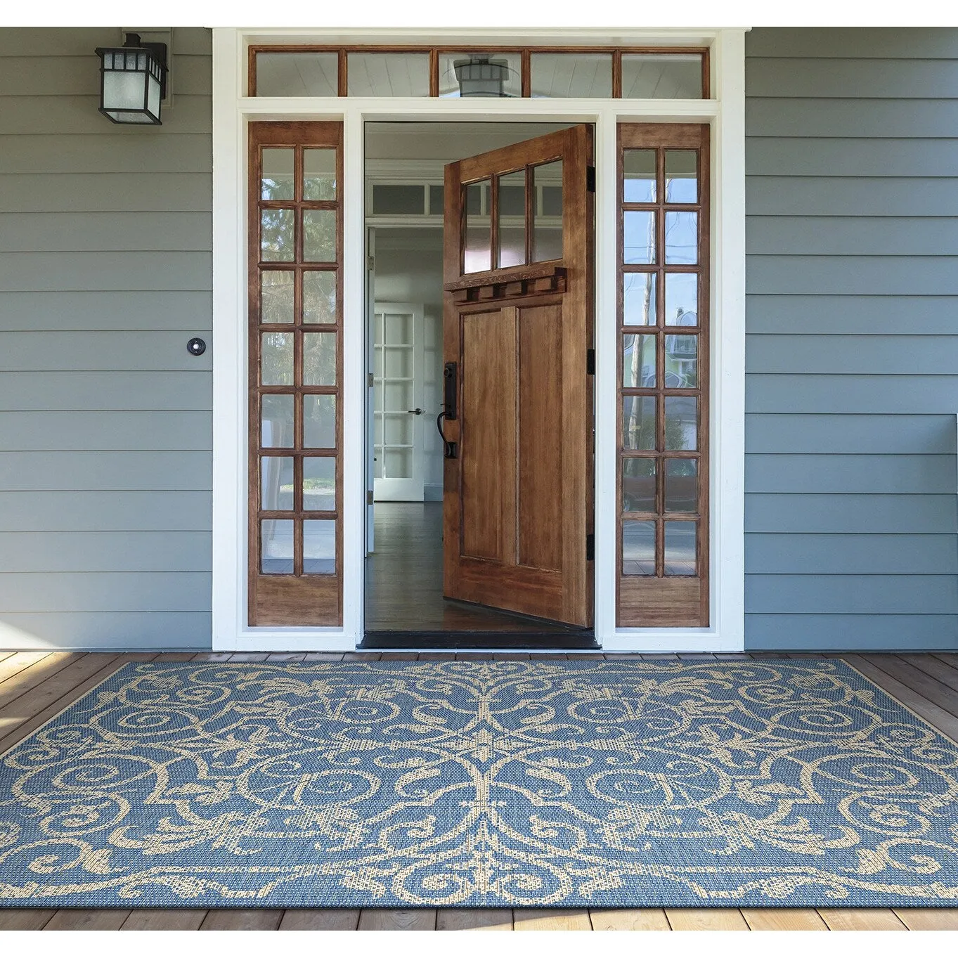 Dream Decor Rugs Samantha Scroll Indoor Outdoor Area Rug