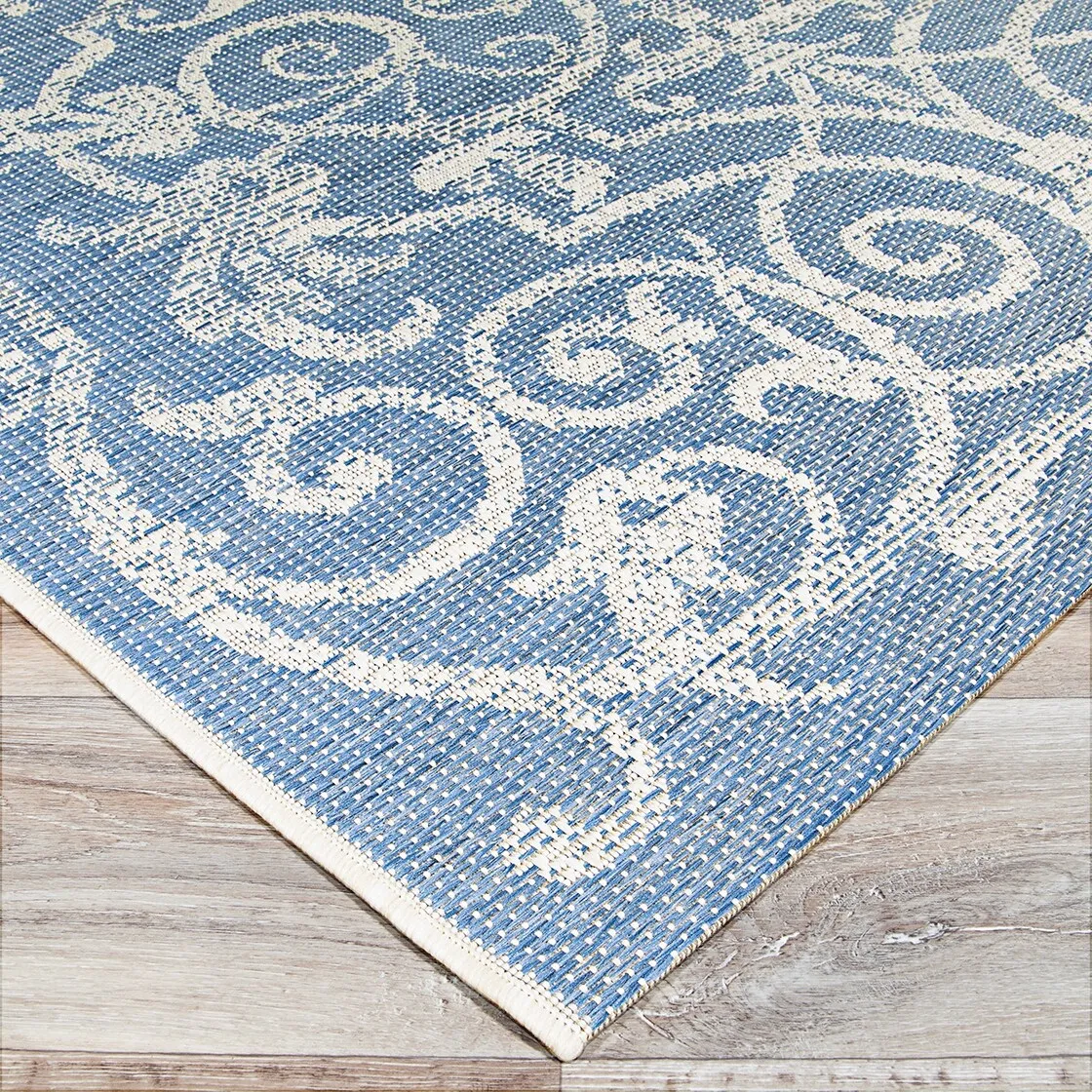 Dream Decor Rugs Samantha Scroll Indoor Outdoor Area Rug