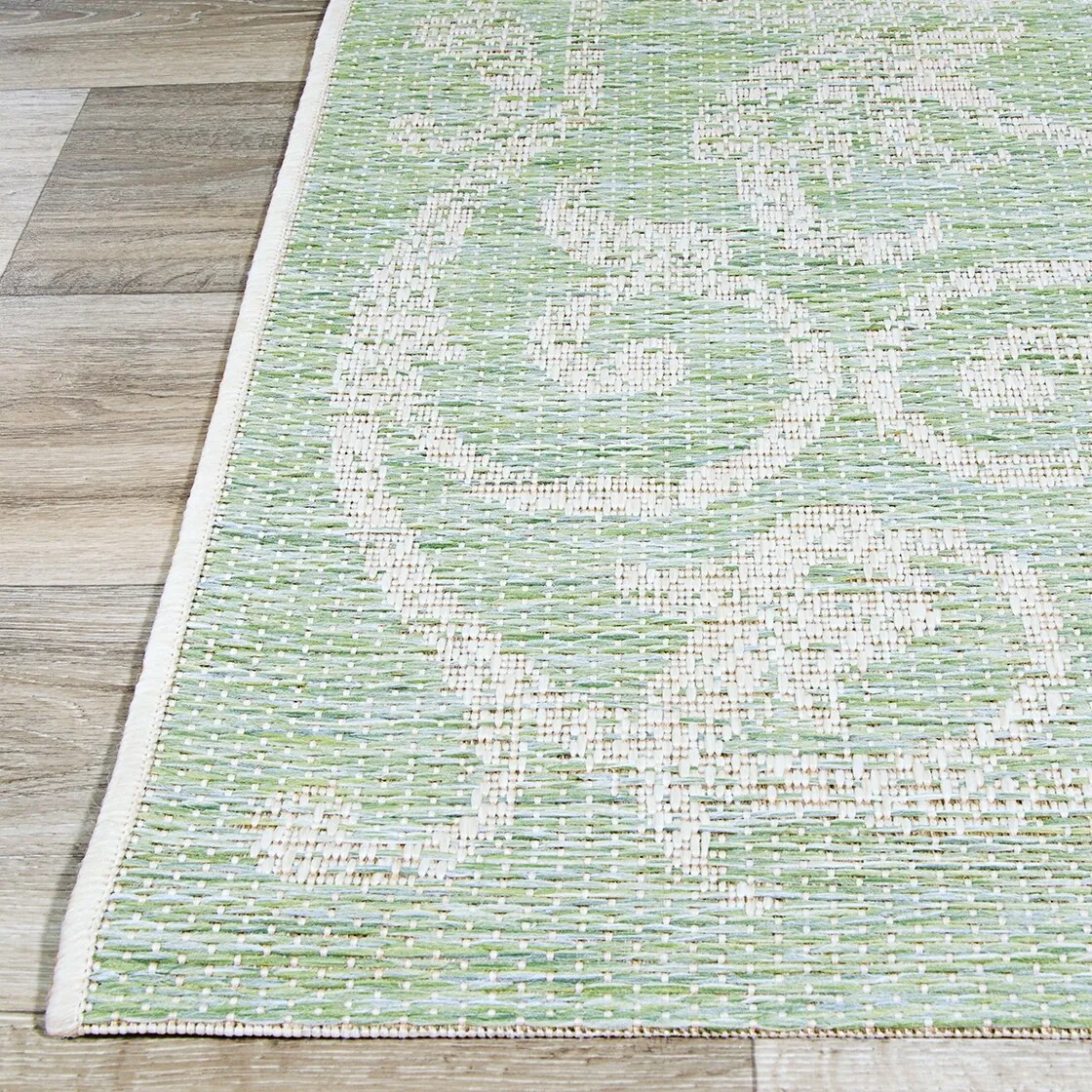 Dream Decor Rugs Samantha Scroll Indoor Outdoor Area Rug