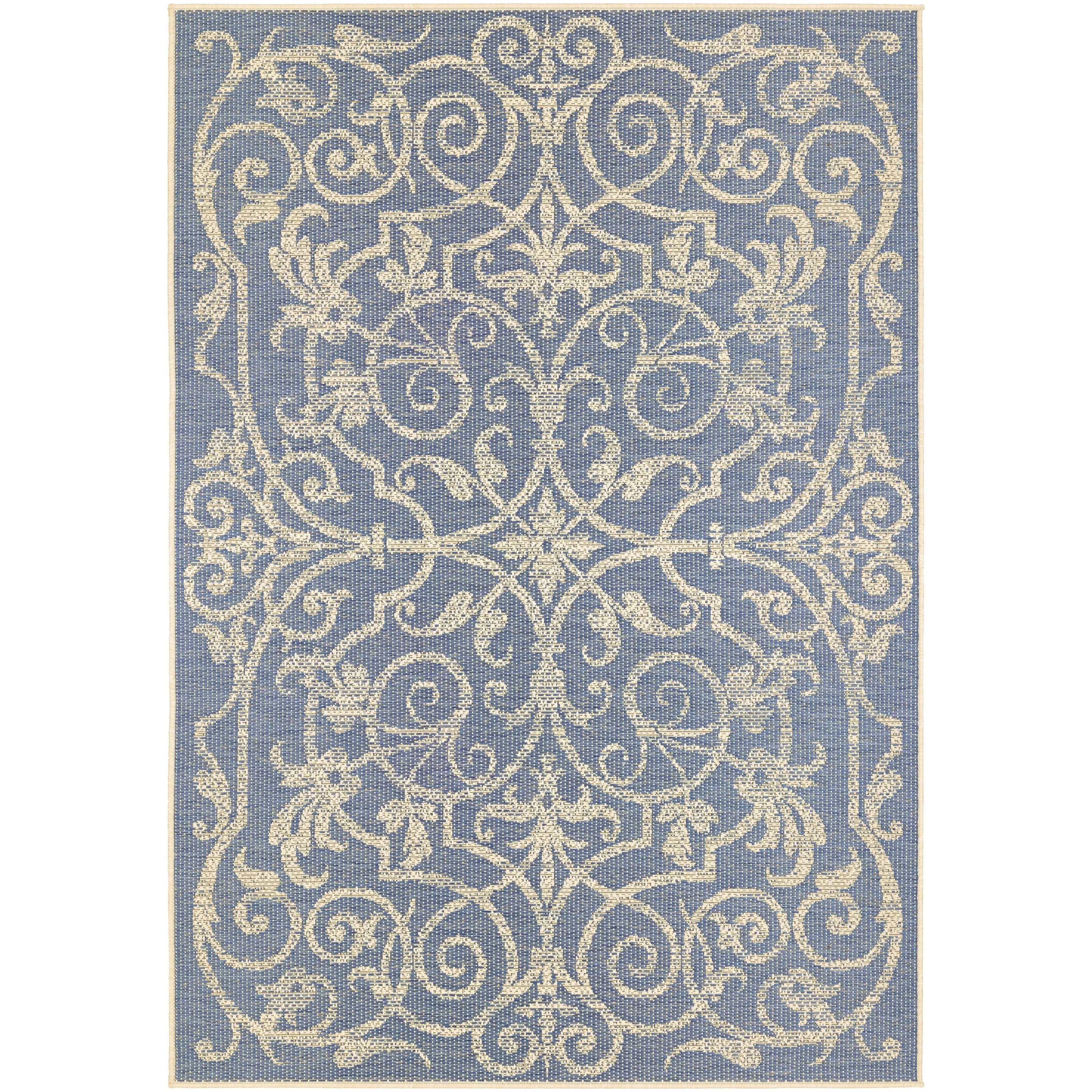 Dream Decor Rugs Samantha Scroll Indoor Outdoor Area Rug