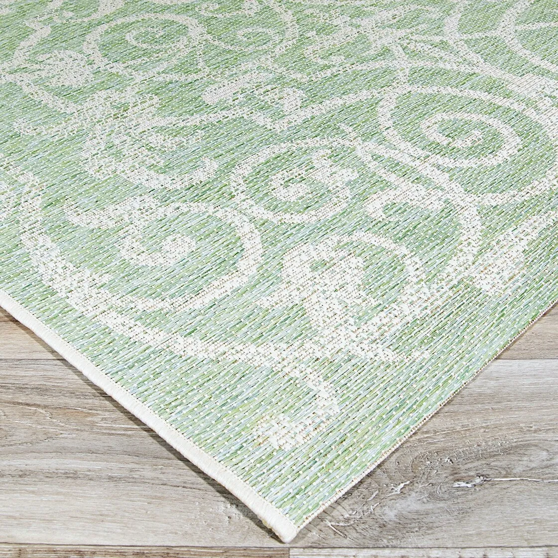 Dream Decor Rugs Samantha Scroll Indoor Outdoor Area Rug
