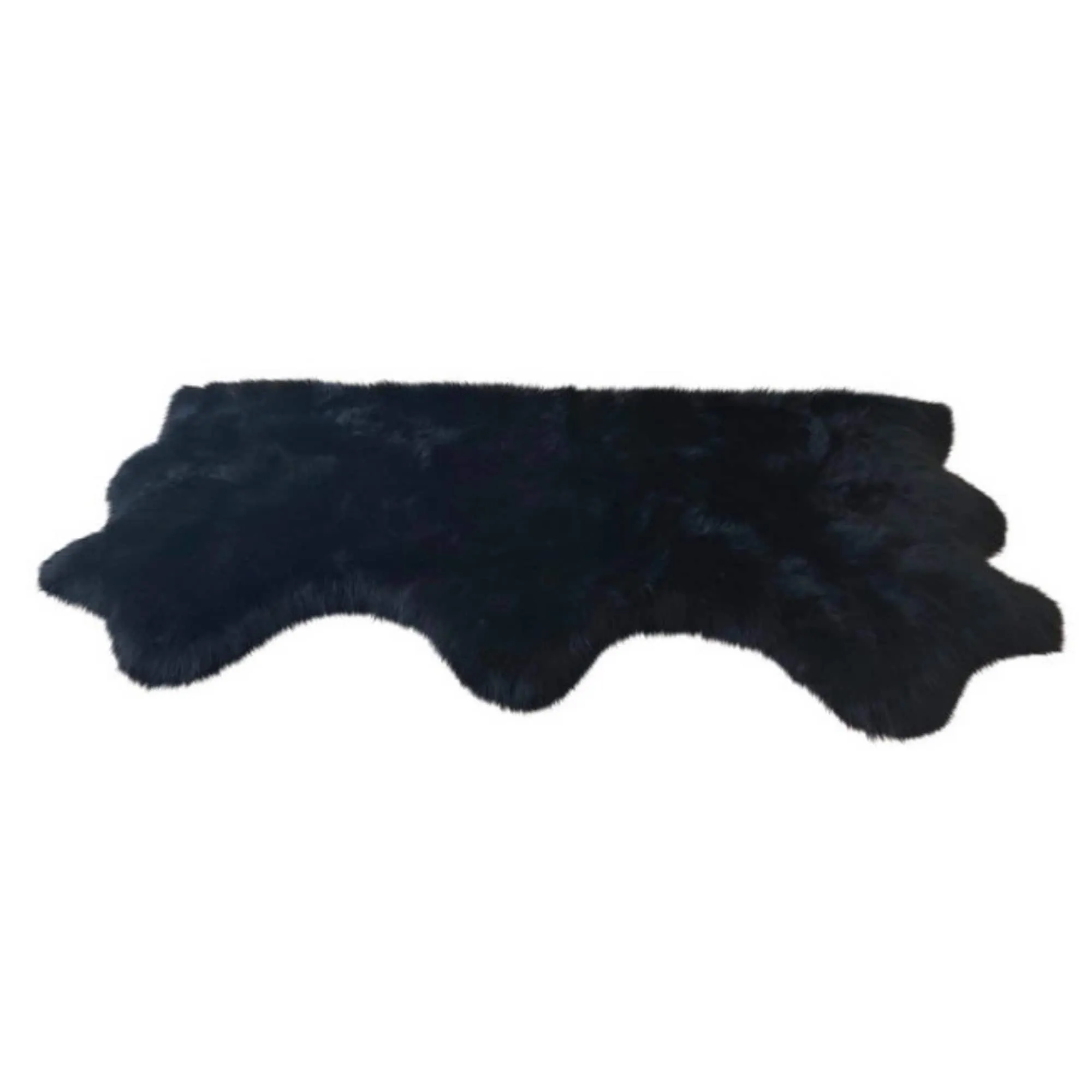Dynasty Natural 3-Pelt Luxury Long Wool Sheepskin Shag Rug