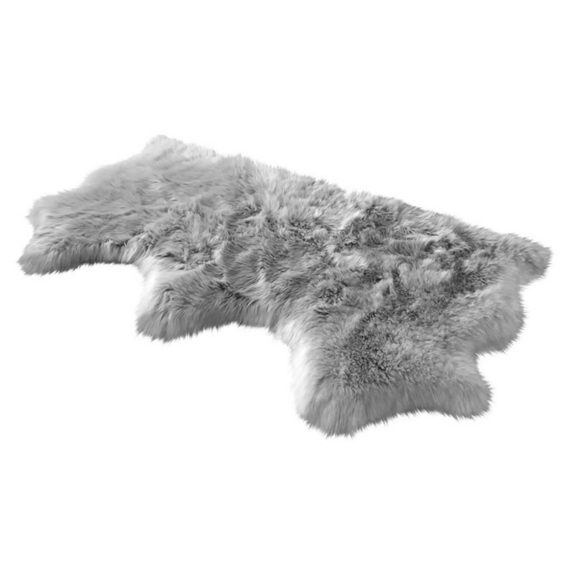 Dynasty Natural 3-Pelt Luxury Long Wool Sheepskin Shag Rug