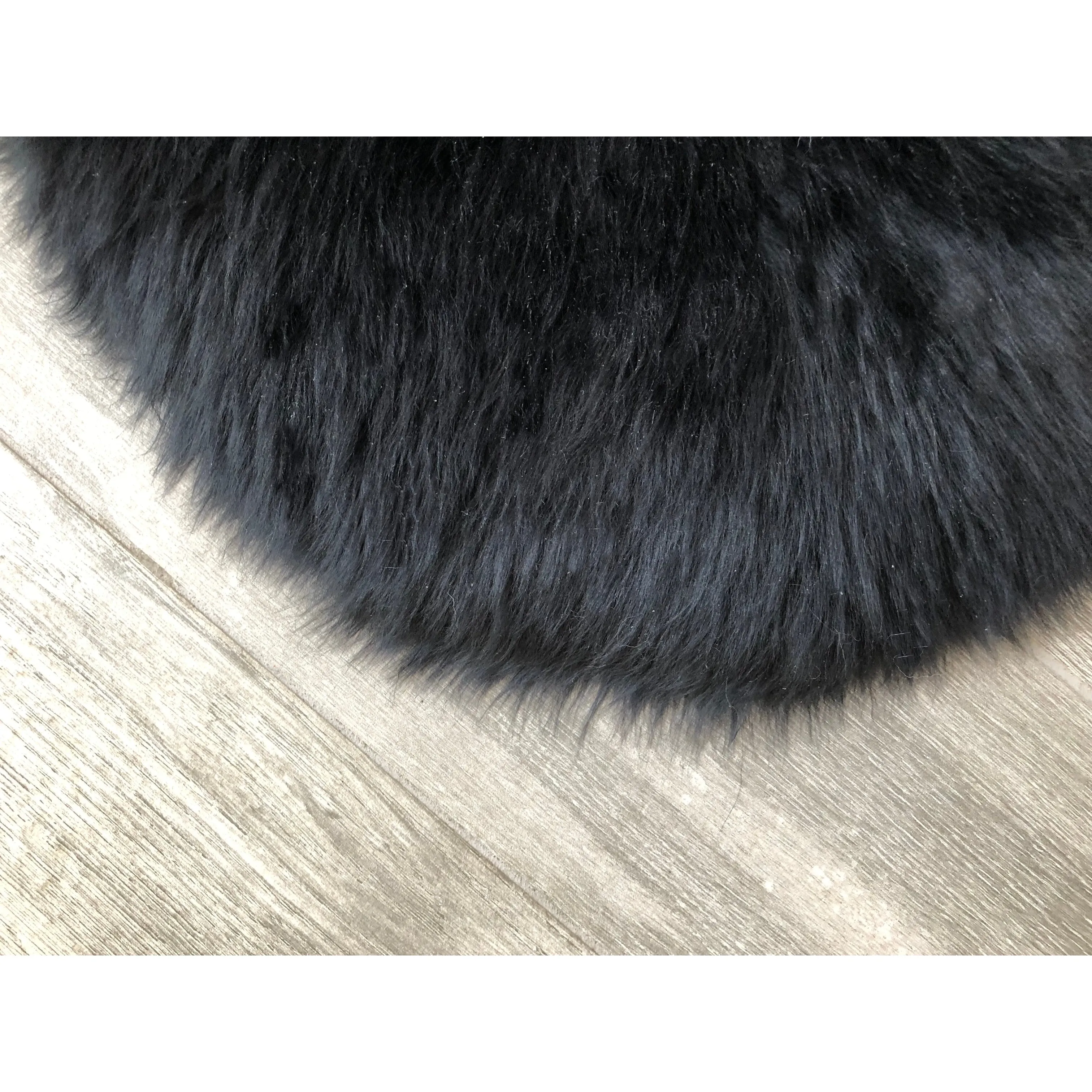 Dynasty Natural 3-Pelt Luxury Long Wool Sheepskin Shag Rug