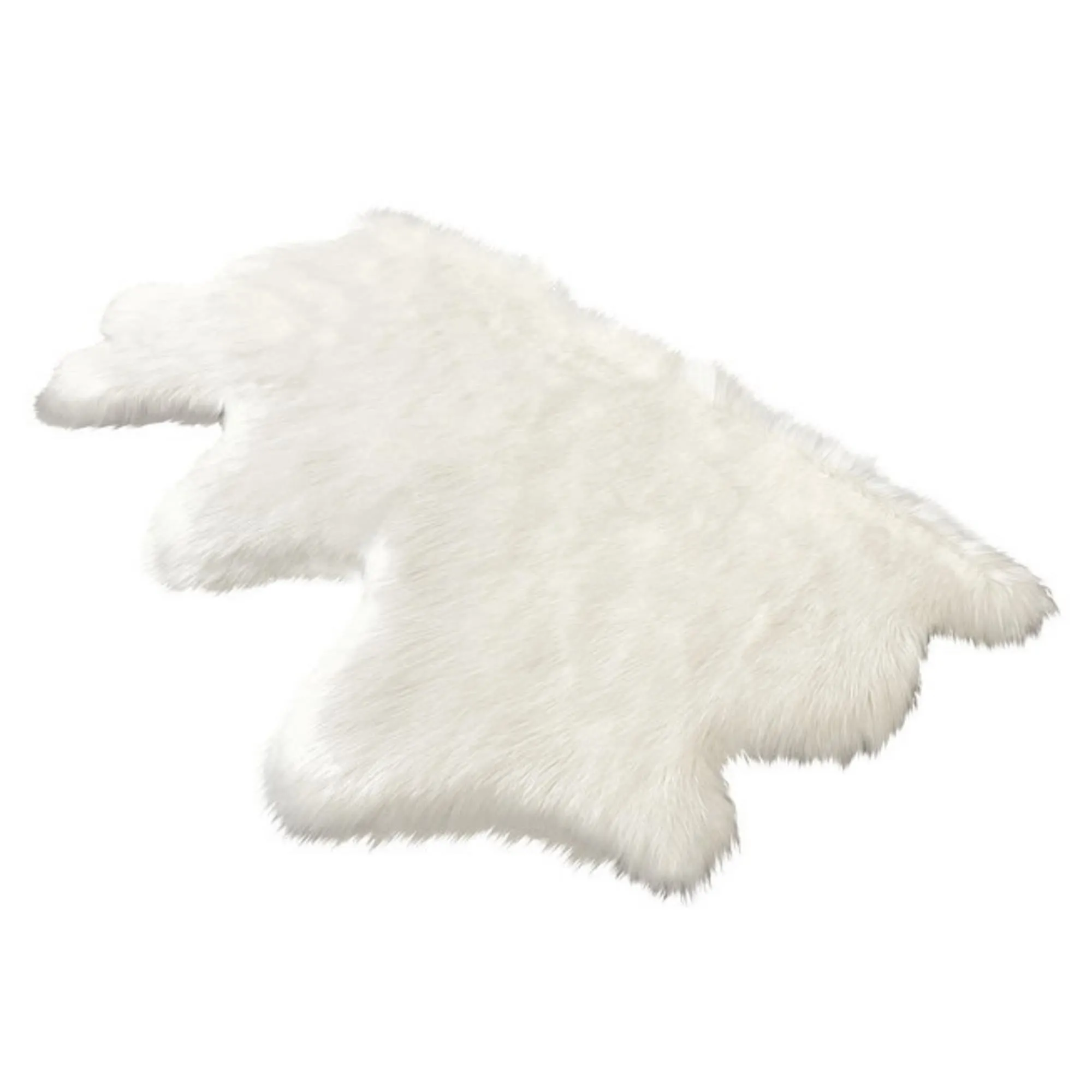 Dynasty Natural 3-Pelt Luxury Long Wool Sheepskin Shag Rug