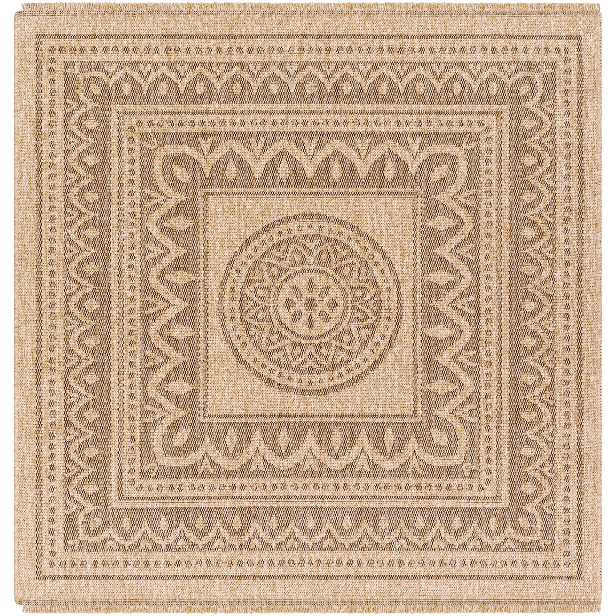 Encore Farmhouse Medallion Indoor/Outdoor Area Rug