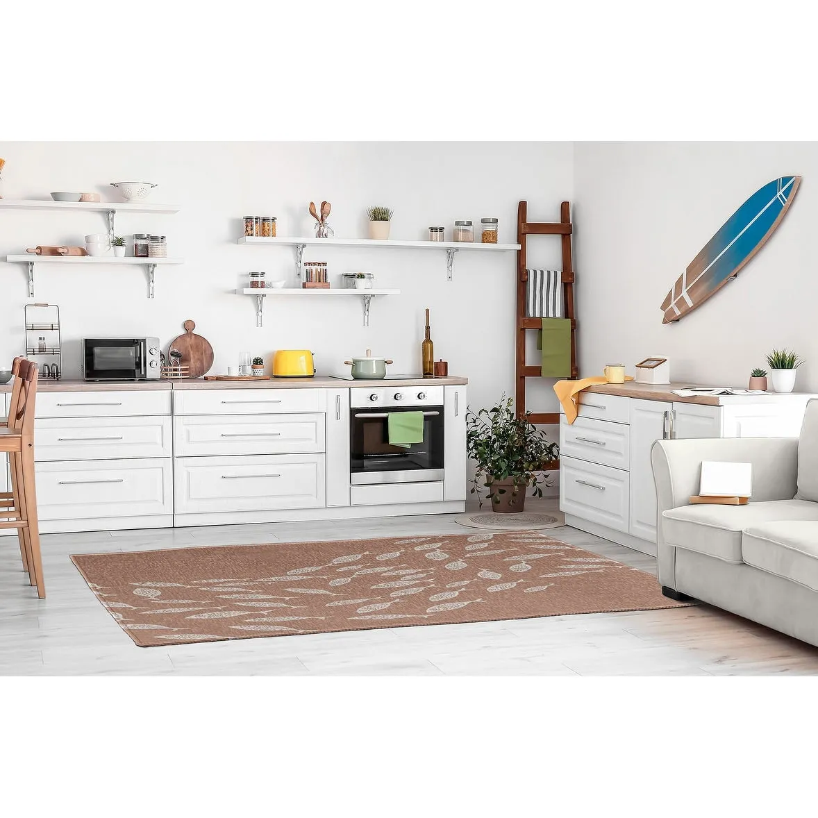 Escuela Nautical Chenille Rug