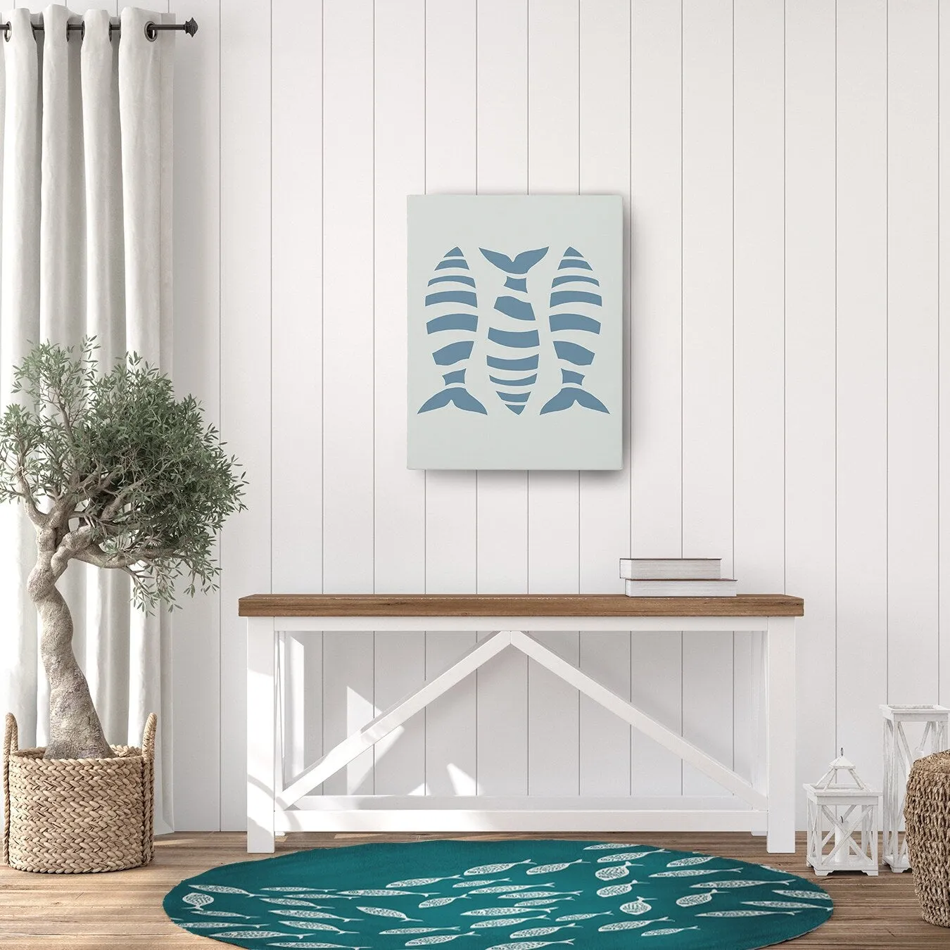 Escuela Nautical Chenille Rug