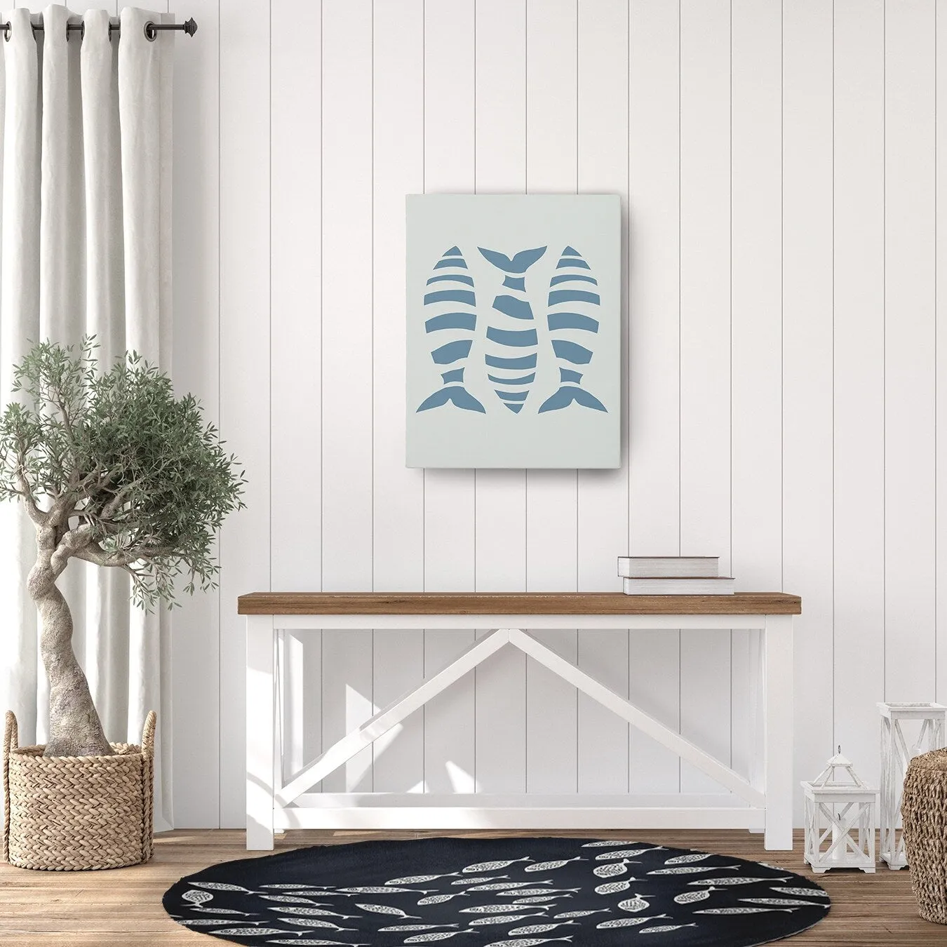 Escuela Nautical Chenille Rug