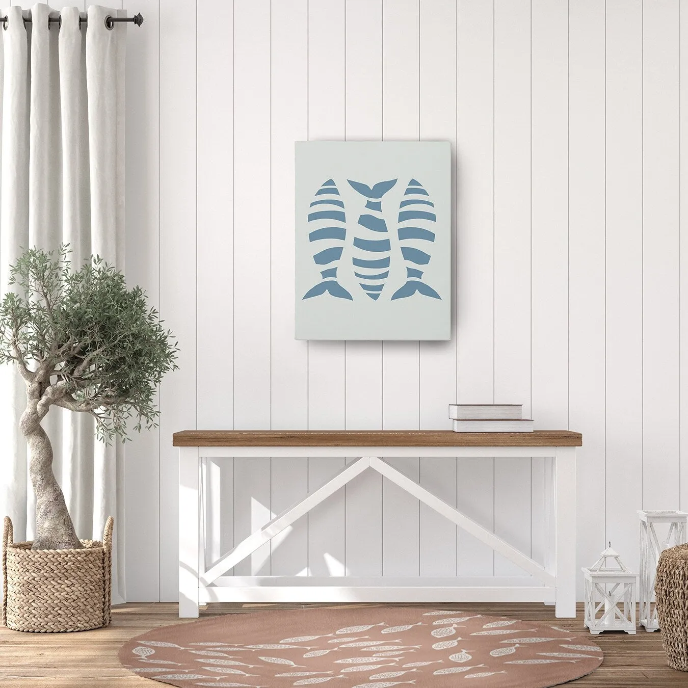 Escuela Nautical Chenille Rug