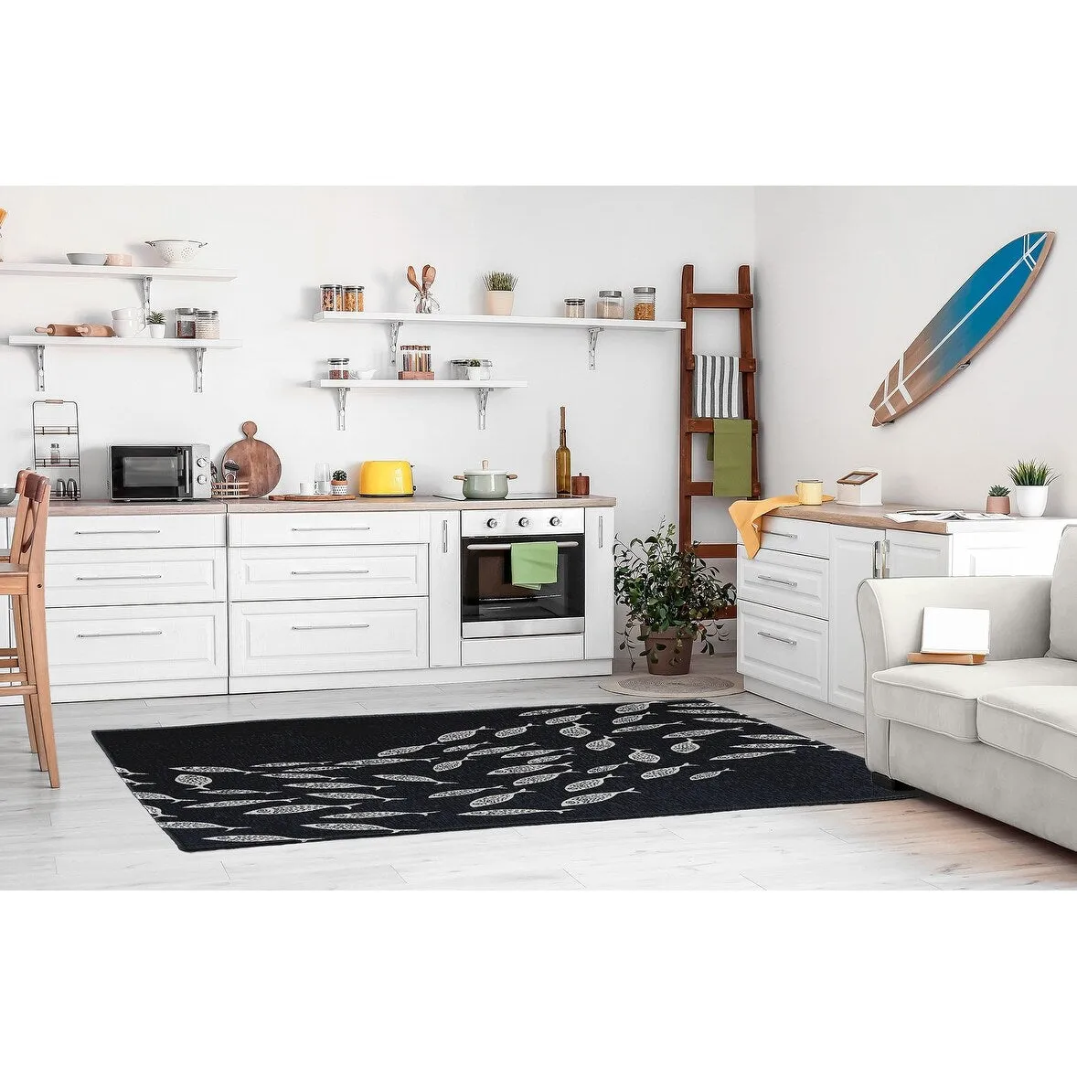 Escuela Nautical Chenille Rug