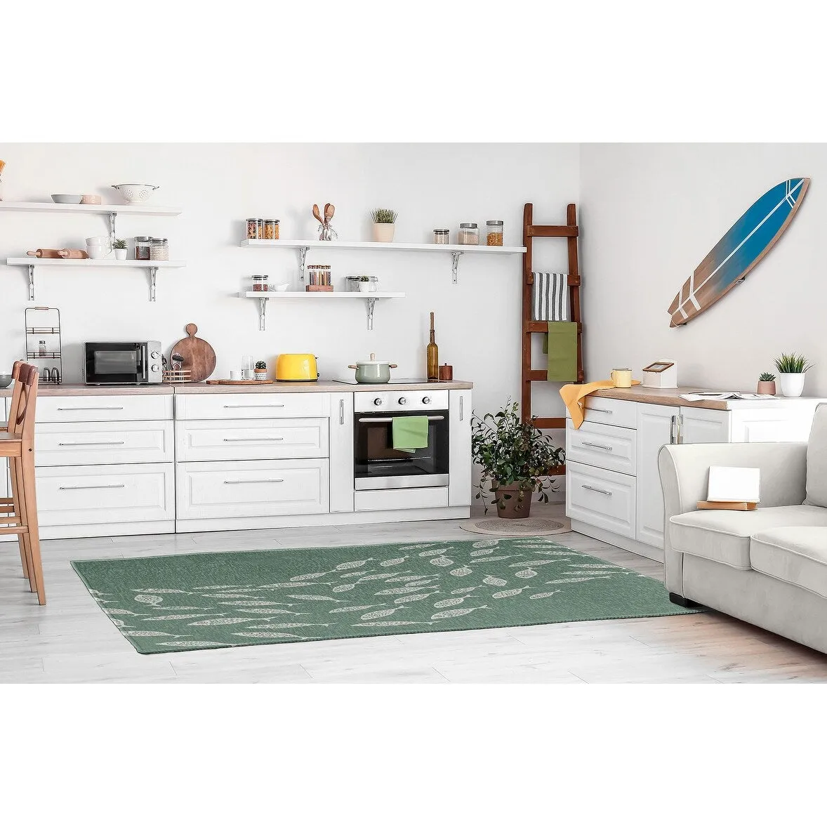 Escuela Nautical Chenille Rug