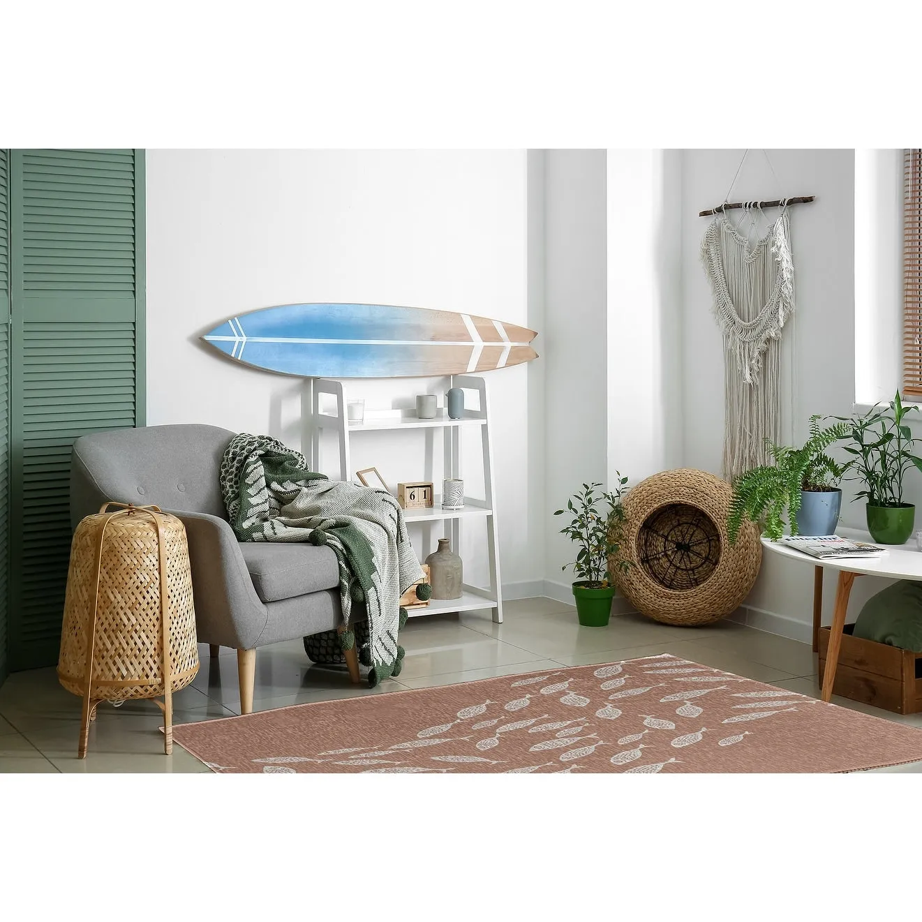 Escuela Nautical Chenille Rug