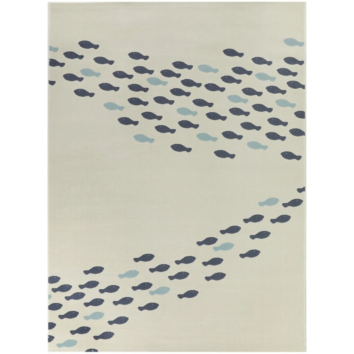Fish School Coastal Area Rug