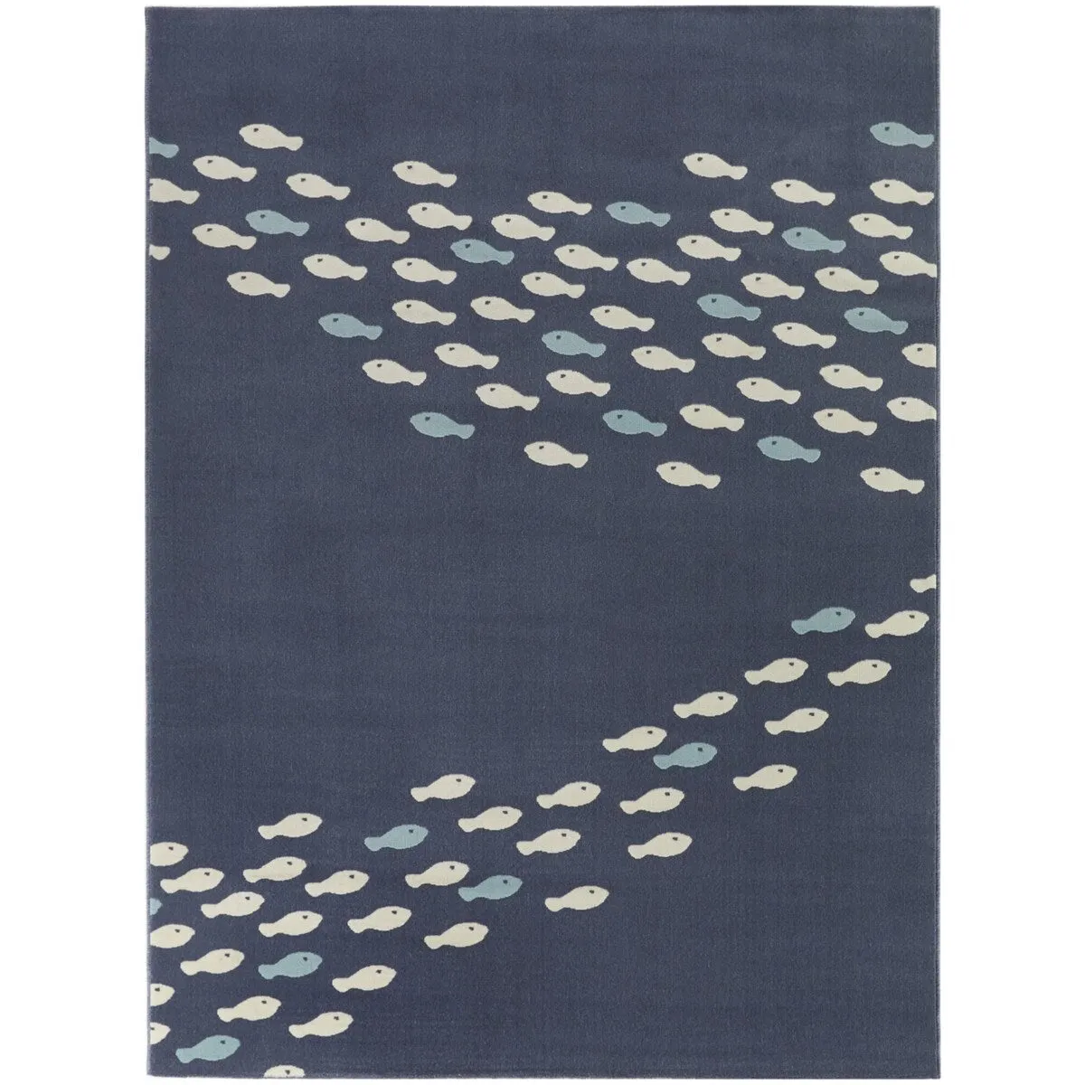 Fish School Coastal Area Rug