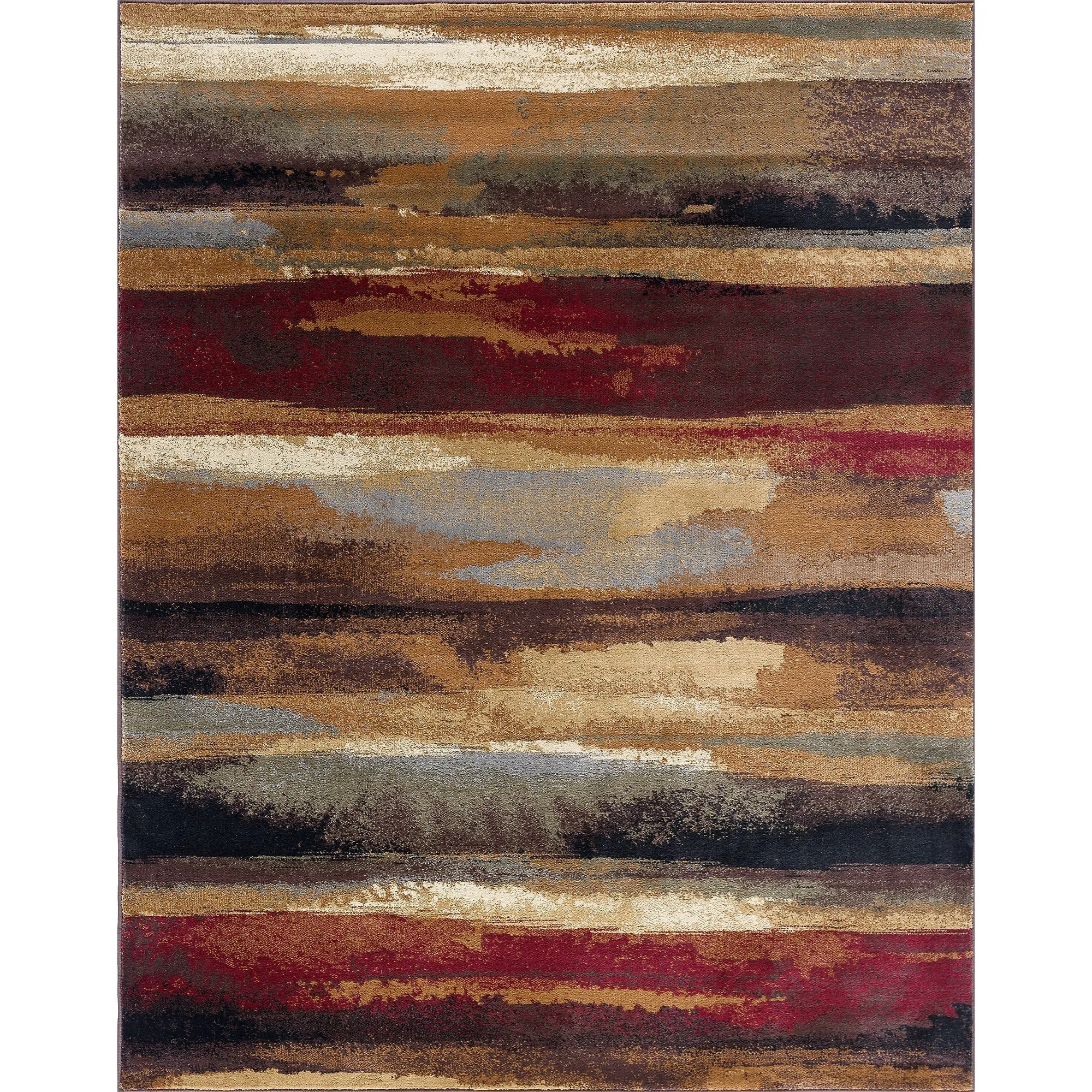 Flora Transitional Stripe Indoor Area Rug