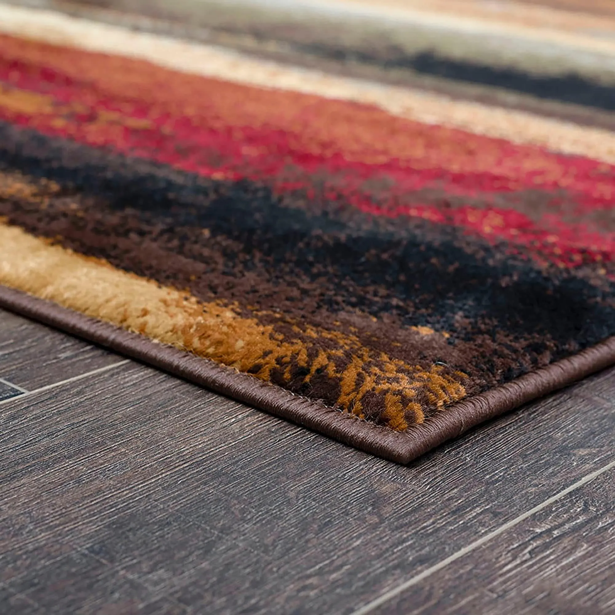 Flora Transitional Stripe Indoor Area Rug