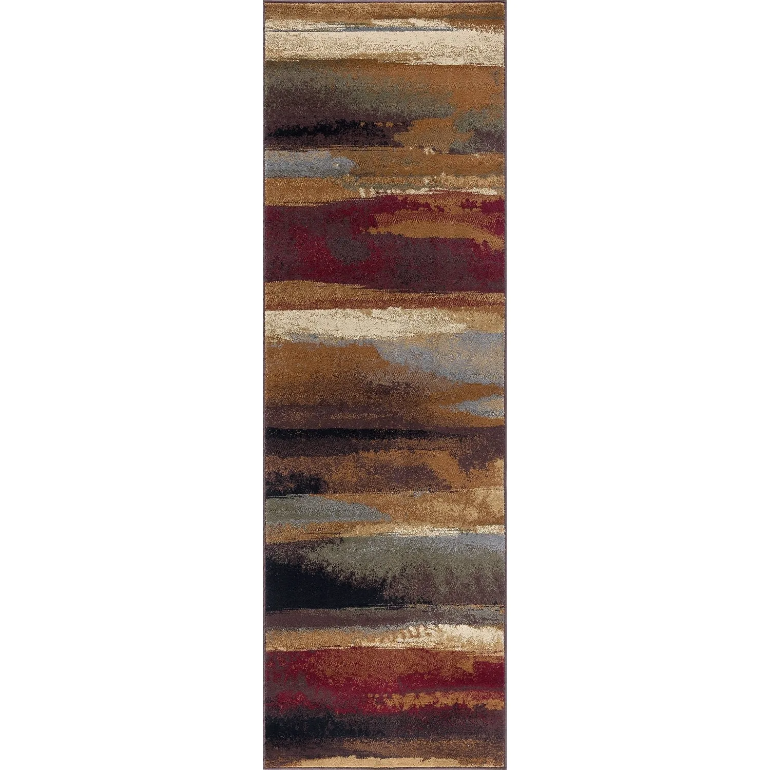 Flora Transitional Stripe Indoor Area Rug