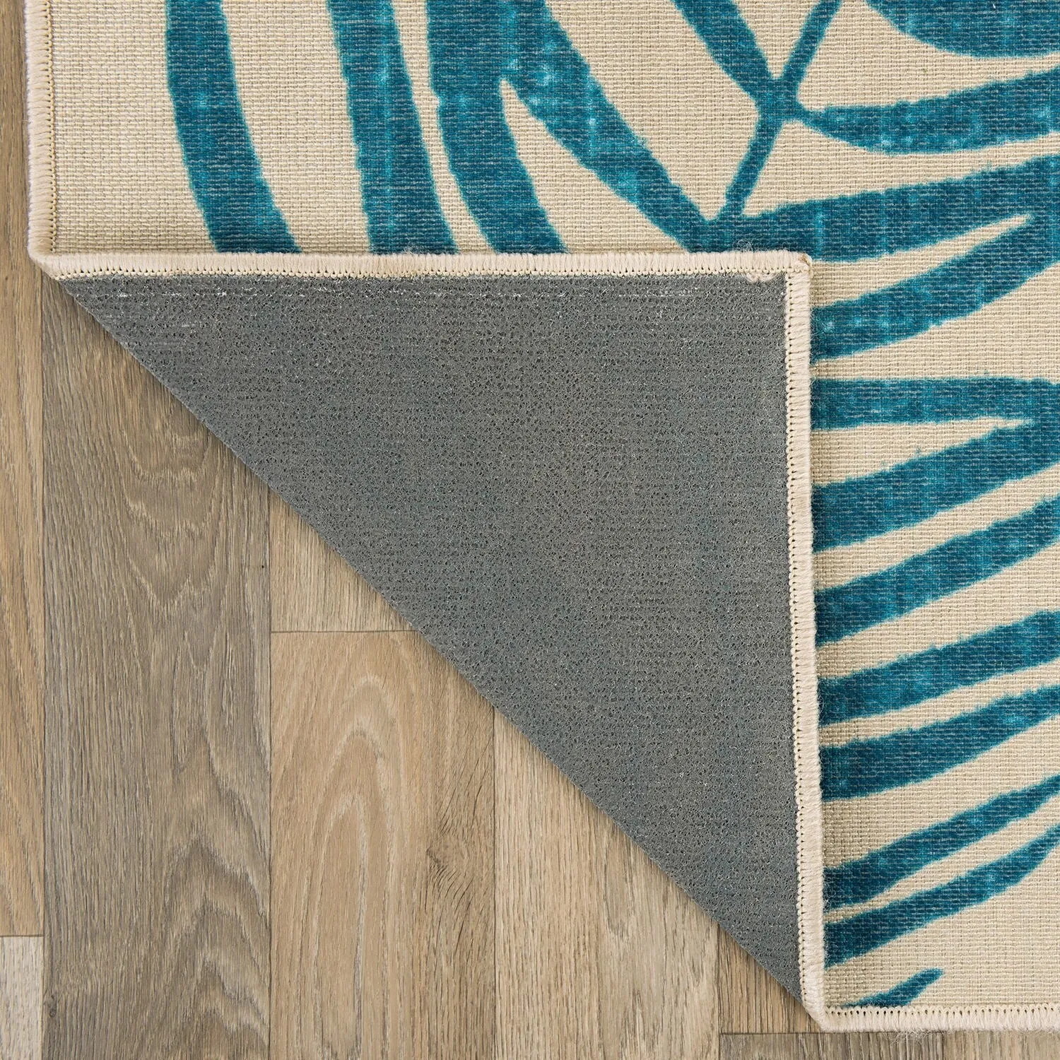 Floral Leaves Flatweave Indoor/Outdoor Area Rug