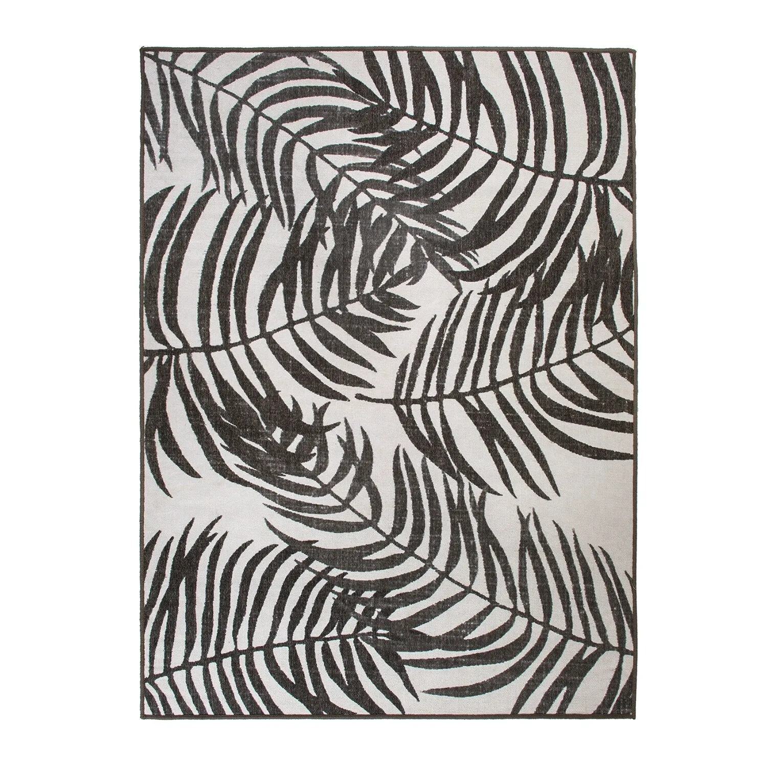 Floral Leaves Flatweave Indoor/Outdoor Area Rug