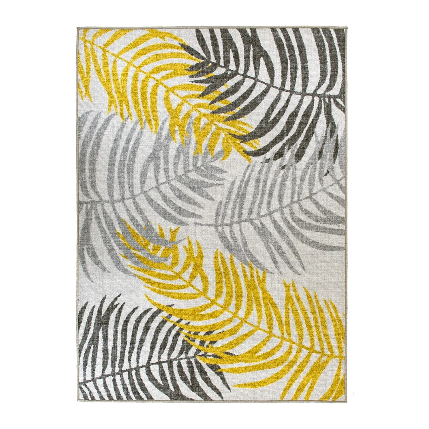 Floral Leaves Flatweave Indoor/Outdoor Area Rug
