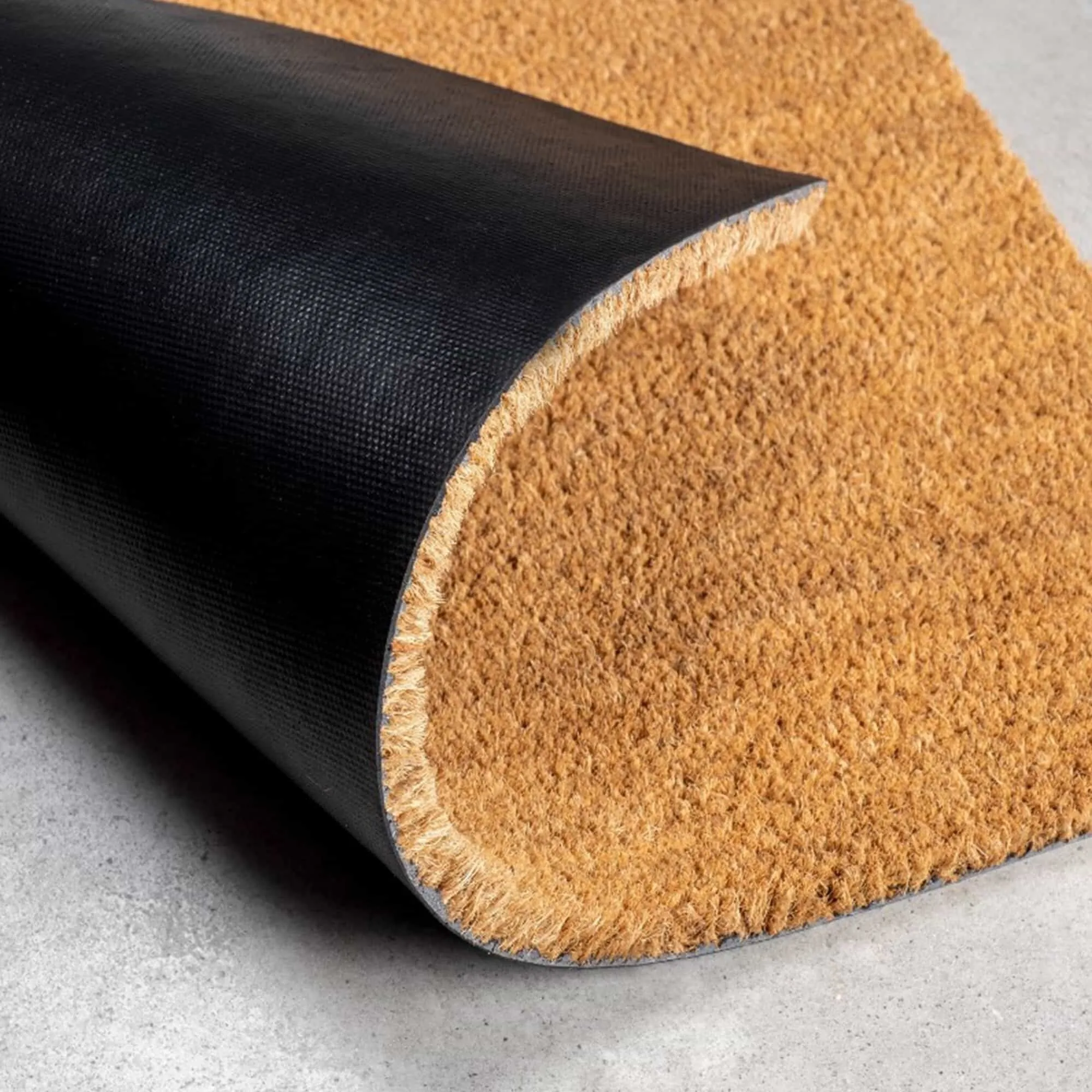 Front Door Mat Coir Coco Fibers Rug 24x16 Inch Natural