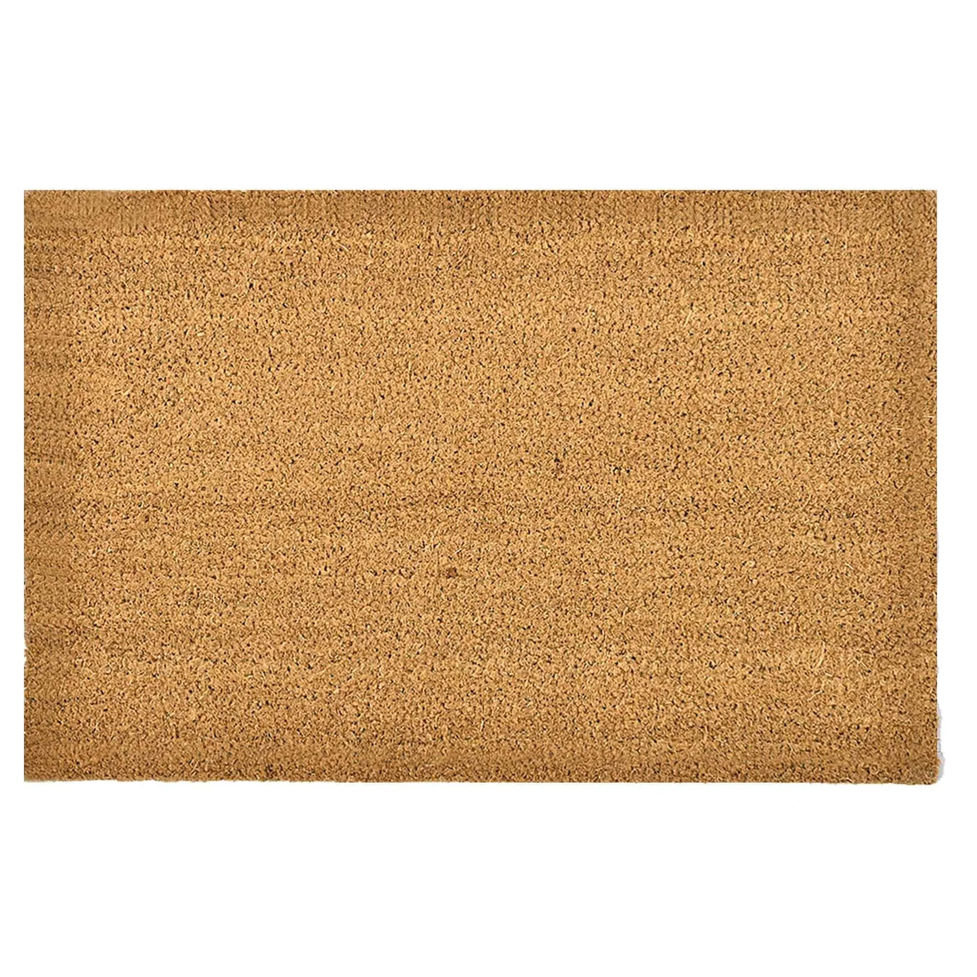 Front Door Mat Coir Coco Fibers Rug 24x16 Inch Natural