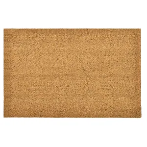 Front Door Mat Coir Coco Fibers Rug 24x16 Inch Natural