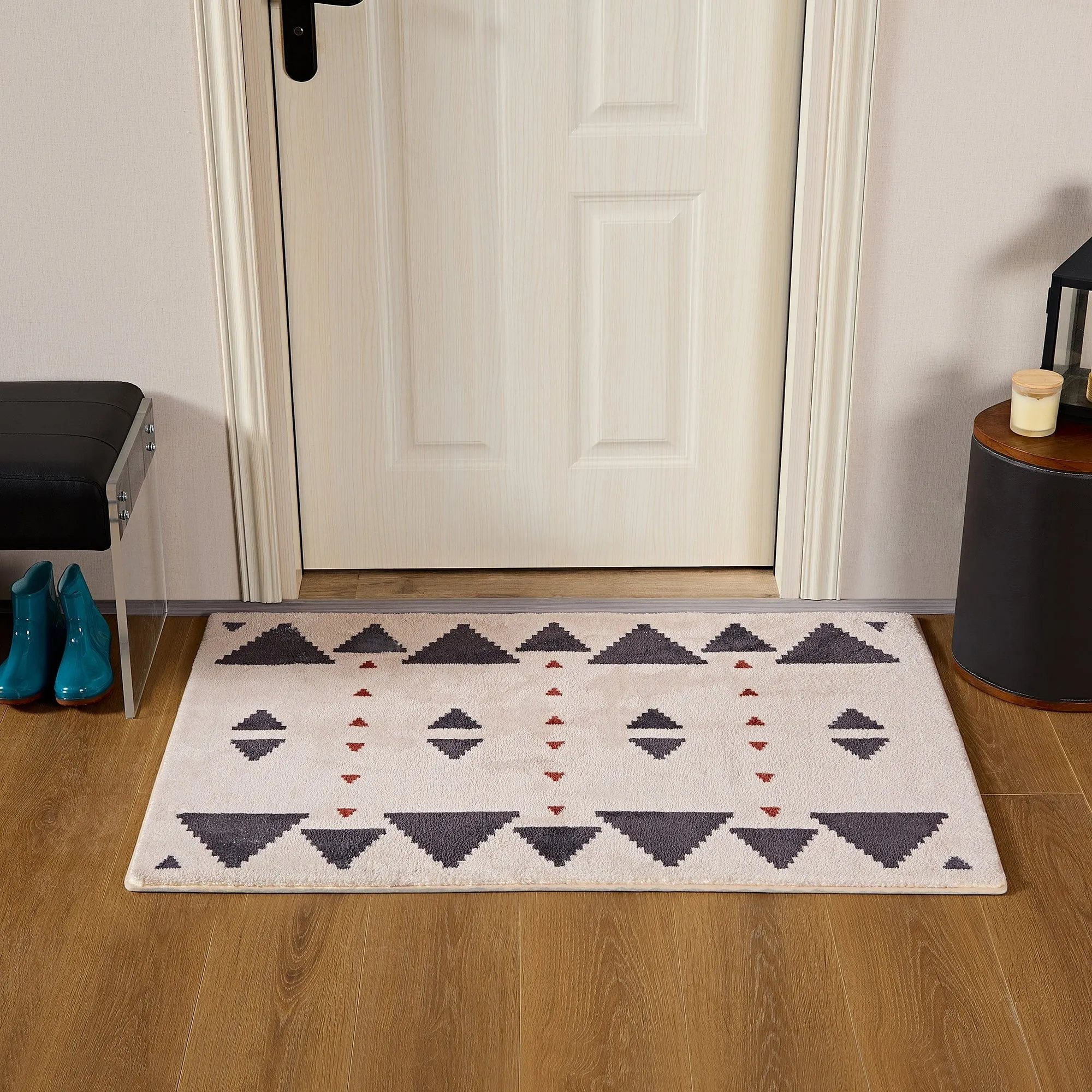 Front Door Mat Entry Doormat Non Slip Thin Washable Inside Entryway Mats for Home Entrance