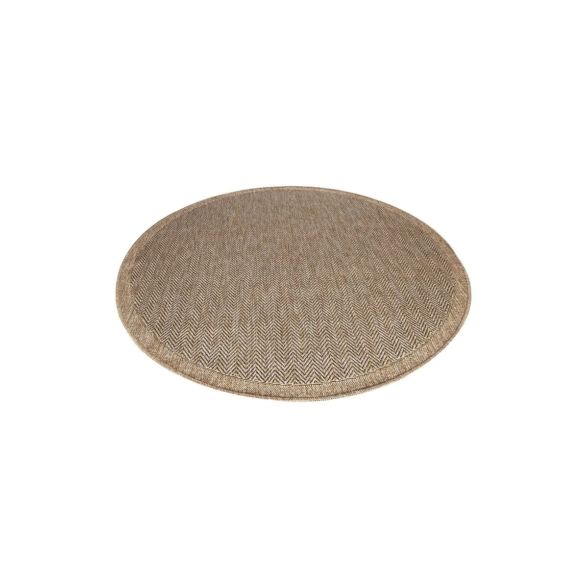 GAD - Classical Sisal-Inspired Indoor Outdoor Area Rug. Medallion. Bordered. Geometric Pattern. Fade and Stain Resistant