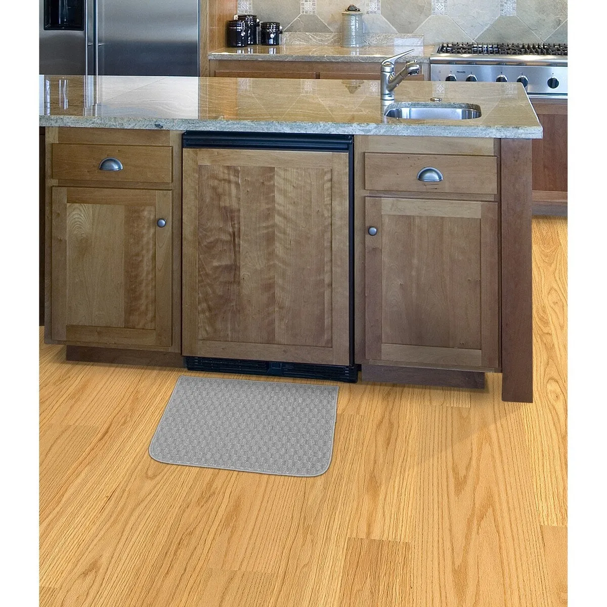 Garland Rug Town Solid Checkered Durable Kitchen/ Door Mat Accent Rug