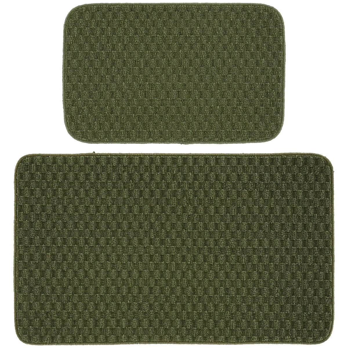 Garland Rug Town Solid Checkered Durable Kitchen/ Door Mat Accent Rug