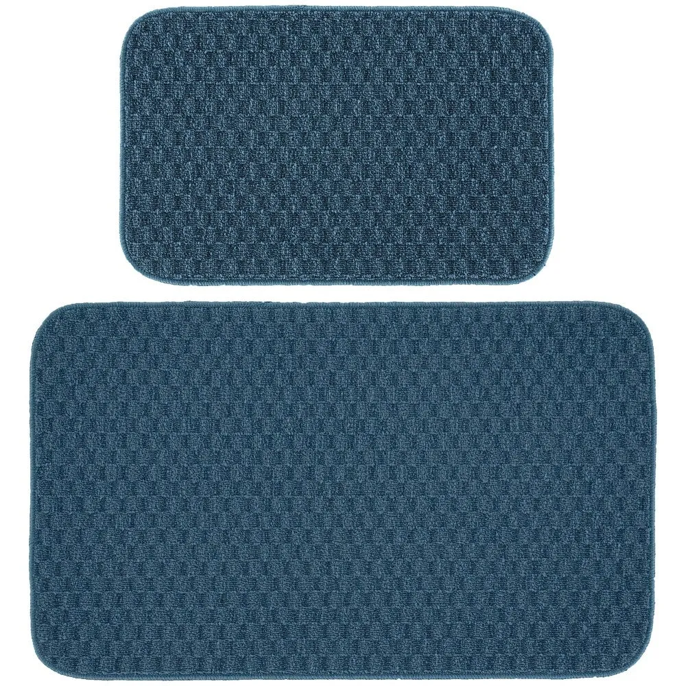 Garland Rug Town Solid Checkered Durable Kitchen/ Door Mat Accent Rug
