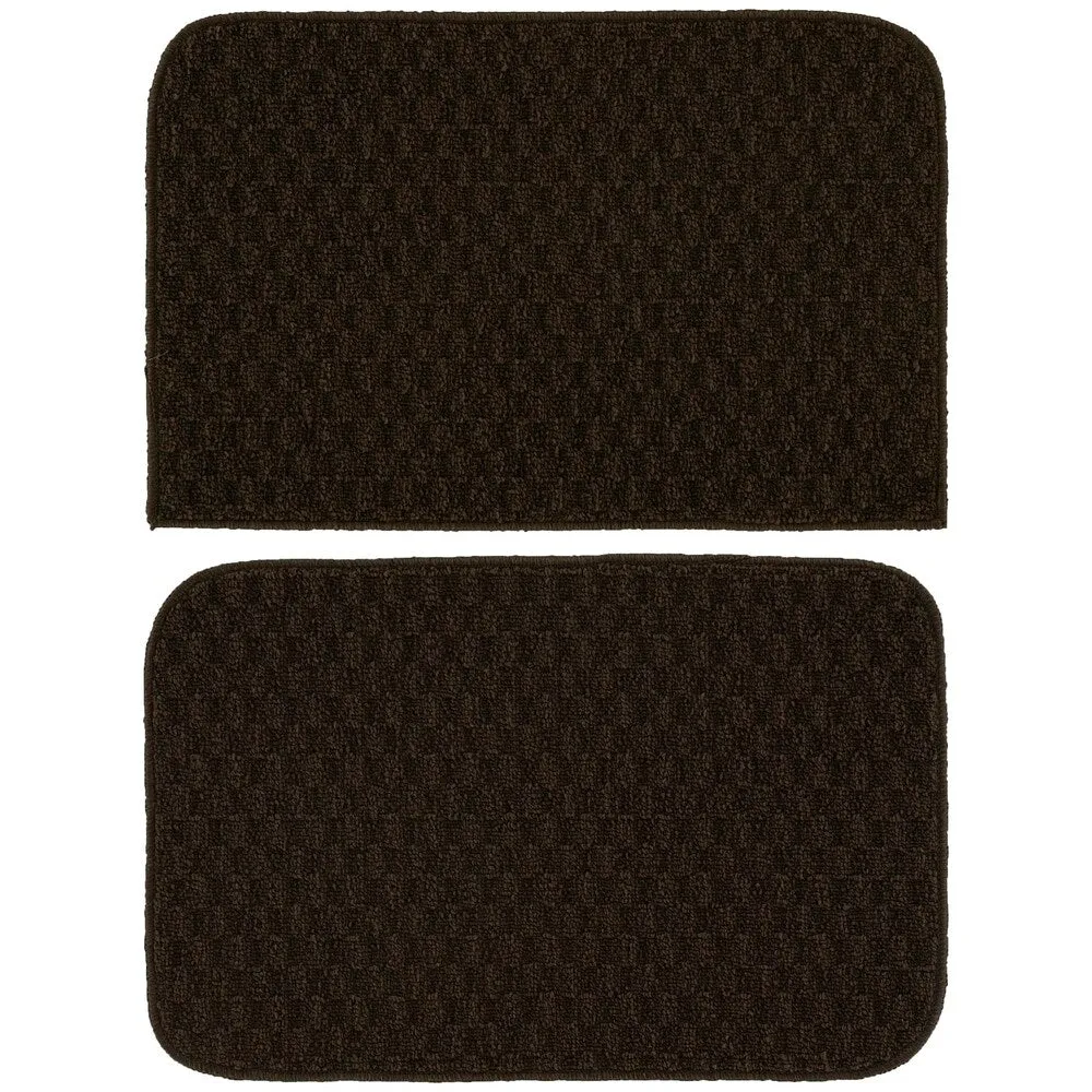 Garland Rug Town Solid Checkered Durable Kitchen/ Door Mat Accent Rug