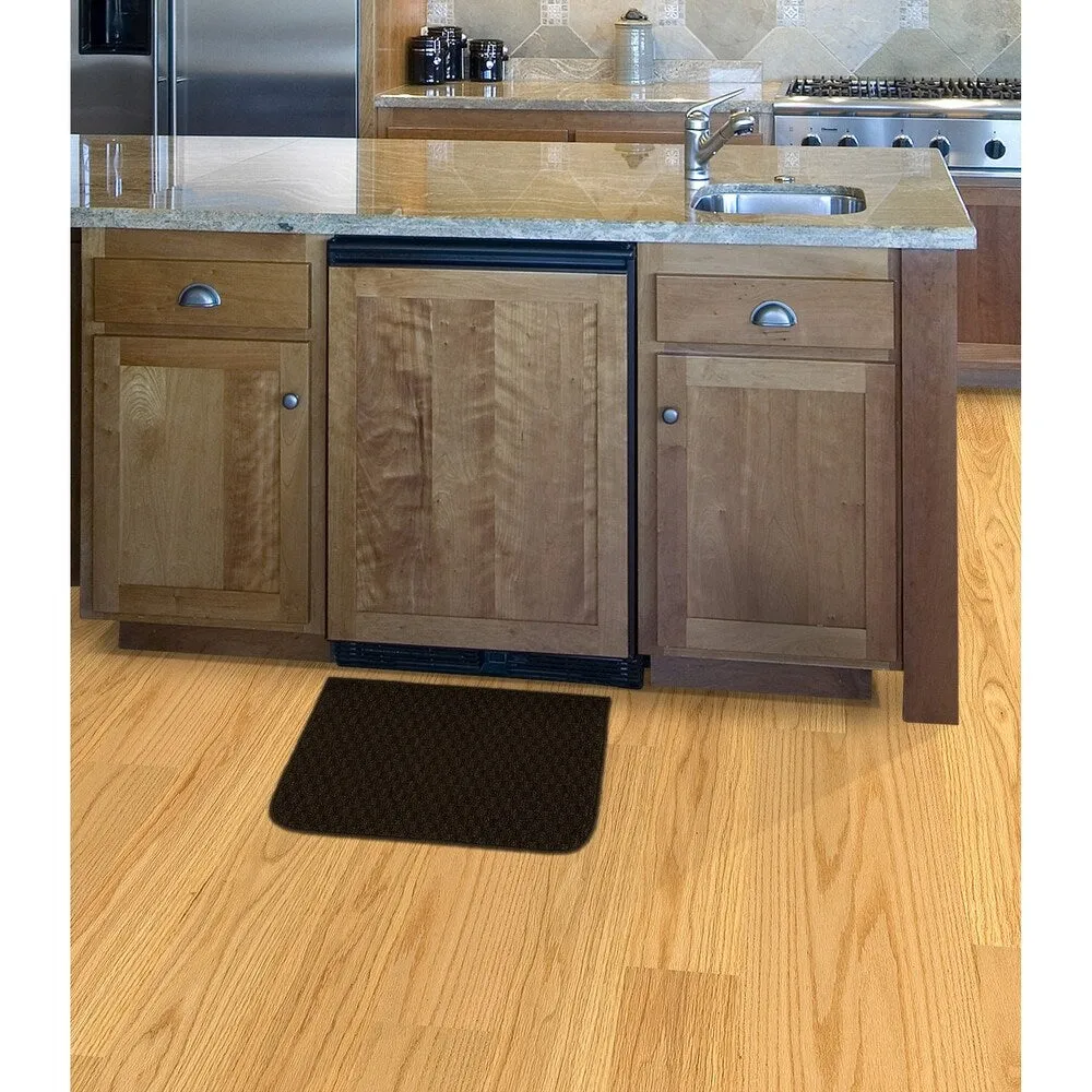 Garland Rug Town Solid Checkered Durable Kitchen/ Door Mat Accent Rug