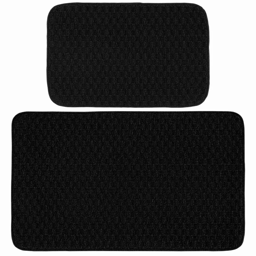 Garland Rug Town Solid Checkered Durable Kitchen/ Door Mat Accent Rug