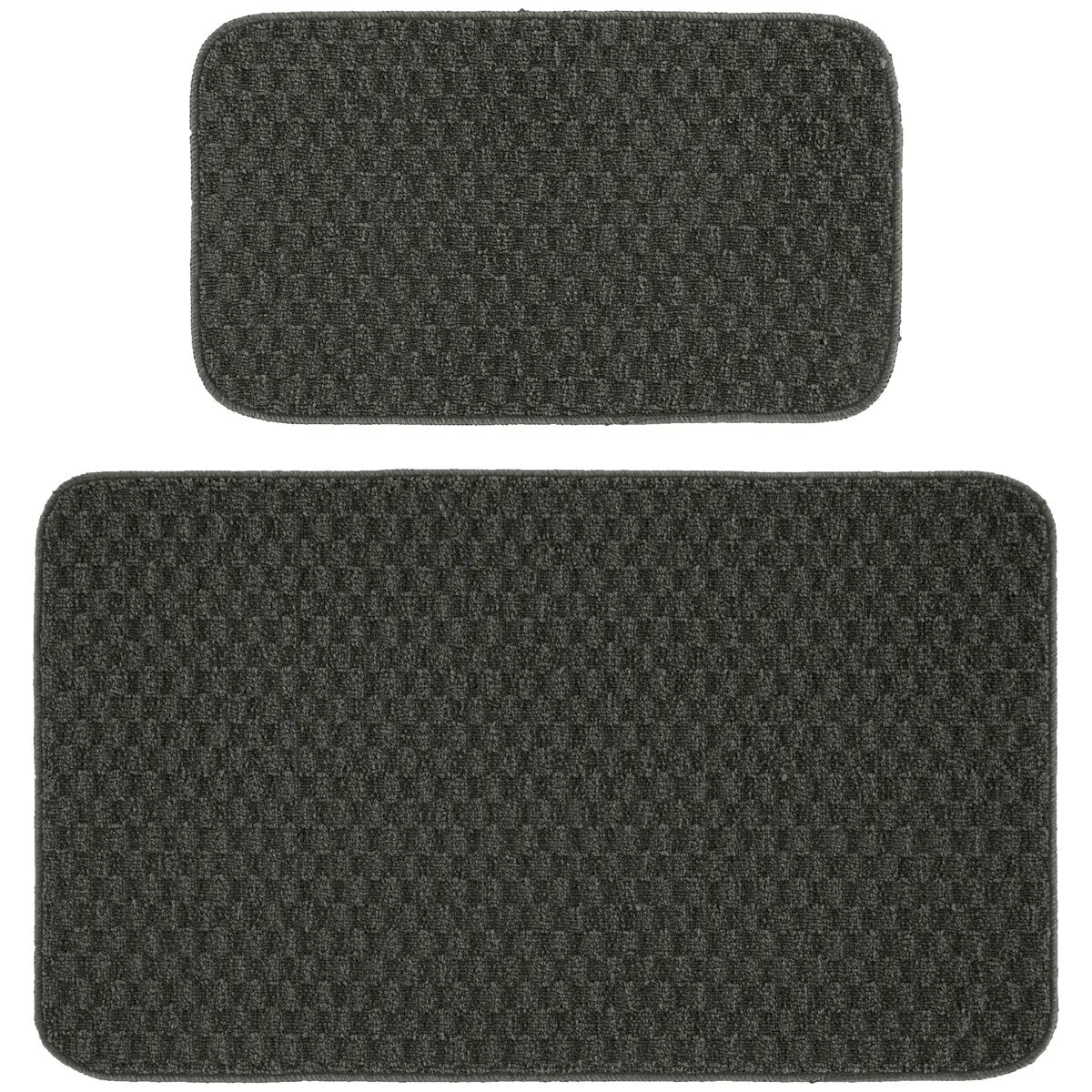 Garland Rug Town Solid Checkered Durable Kitchen/ Door Mat Accent Rug