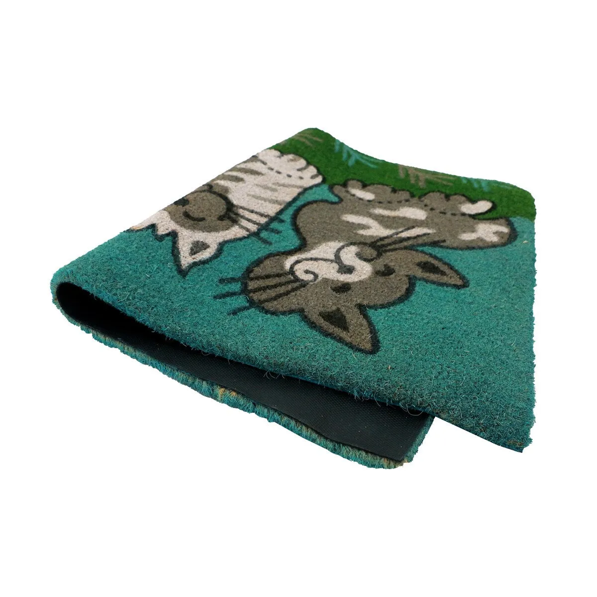 George Towne Living-OVERSIZED-24x36 Outdoor Coir Mat-Fun Cats - 2x3