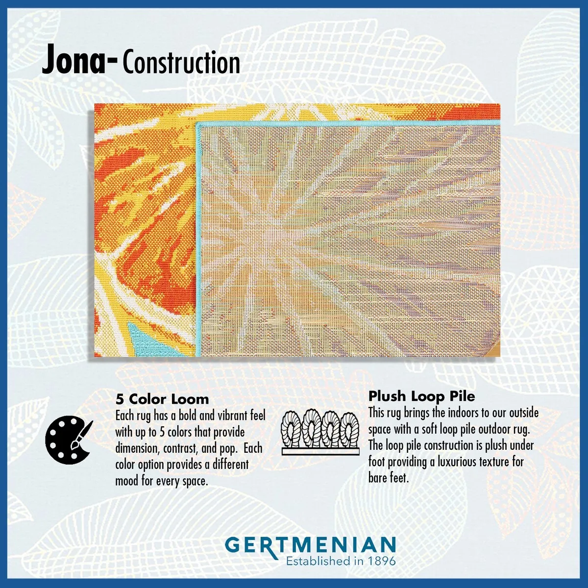 Gertmenian Jona Bold Summer Fruits Bright Bold Indoor/ Outdoor Flatweave Area Rug