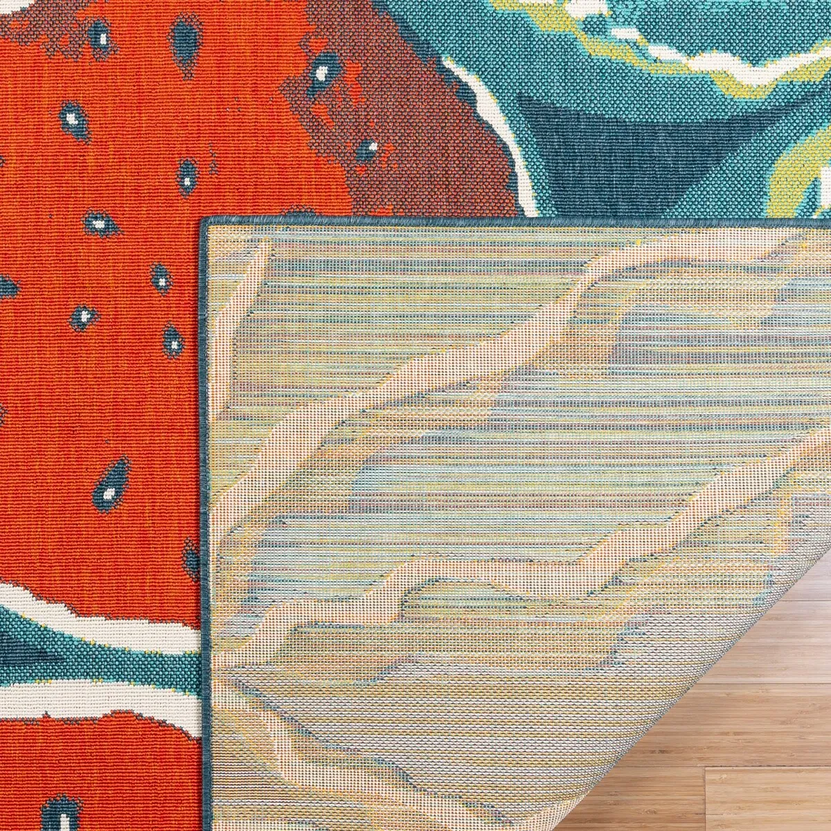 Gertmenian Jona Bold Summer Fruits Bright Bold Indoor/ Outdoor Flatweave Area Rug