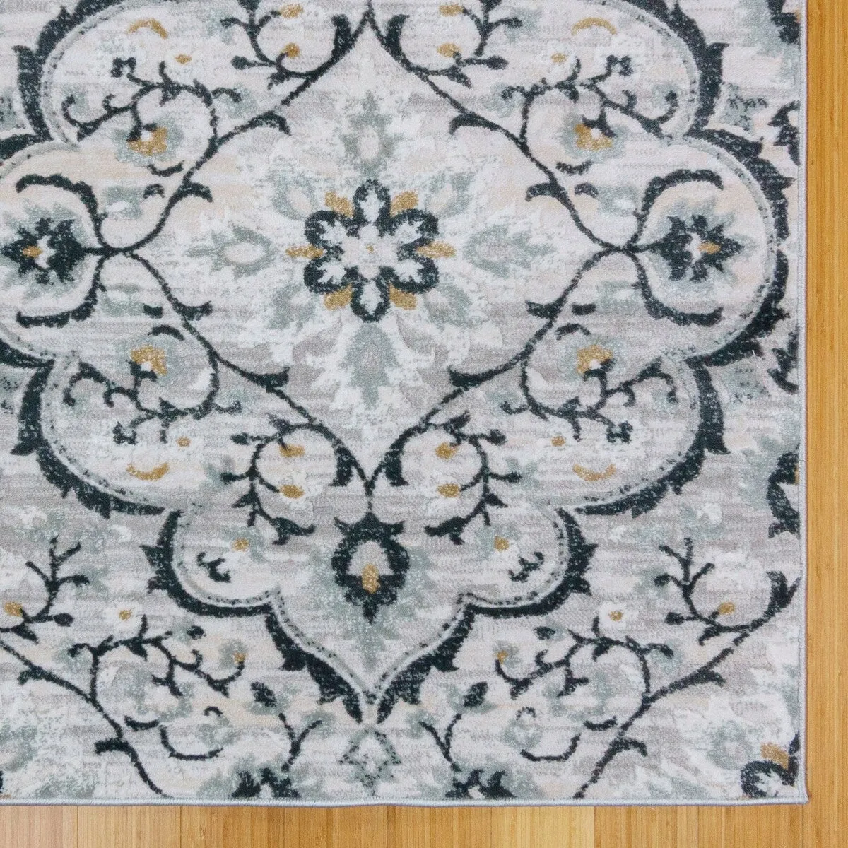 Gertmenian Quattro Tunny Gray Polypropylene Transitional Area Rug