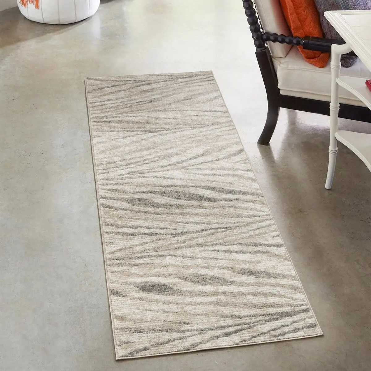 Gertmenian Winsor Modern Neutral Abstract Polypropylene Indoor Area Rug Collection