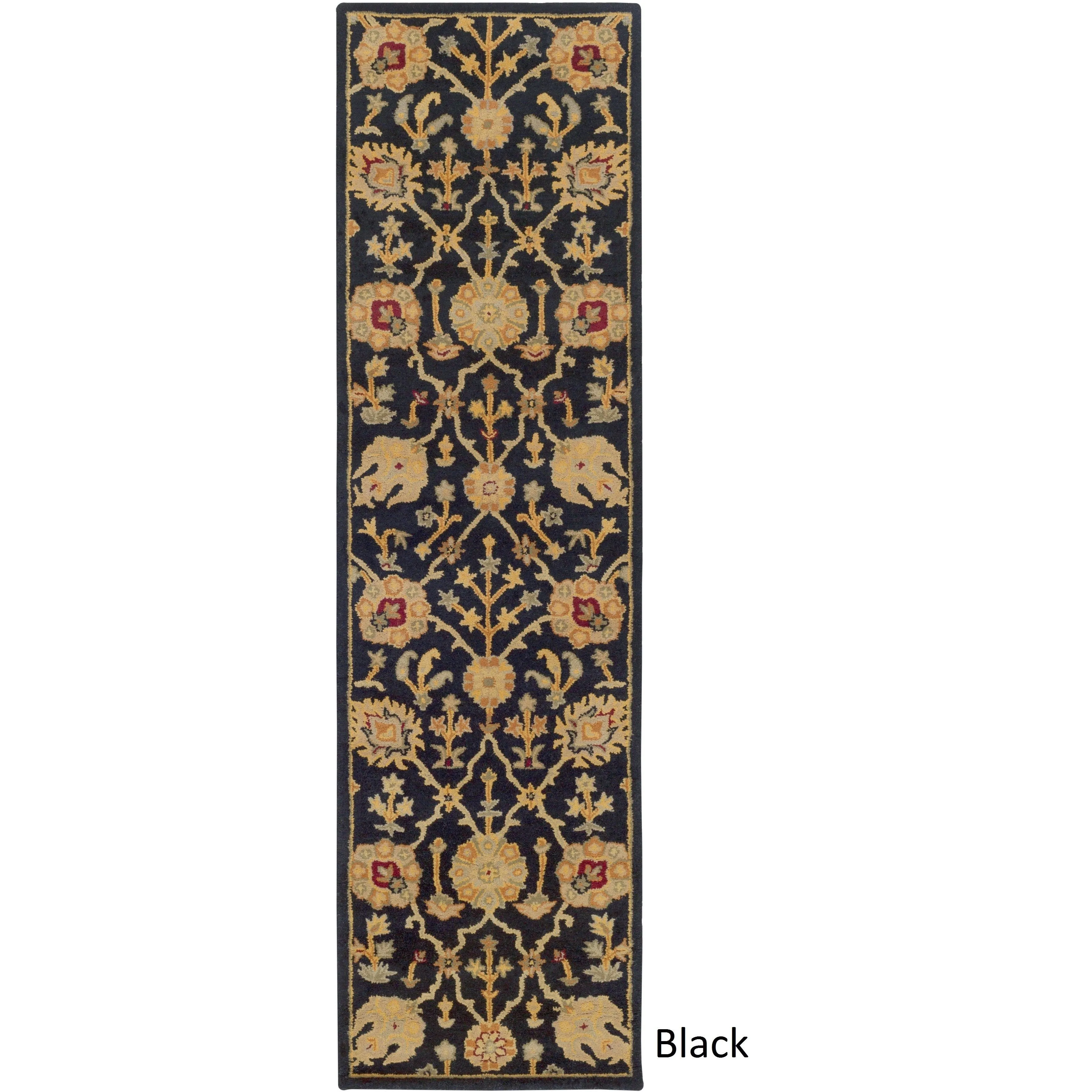 Gracewood Hollow Ray Hand-tufted Floral Runner Rug