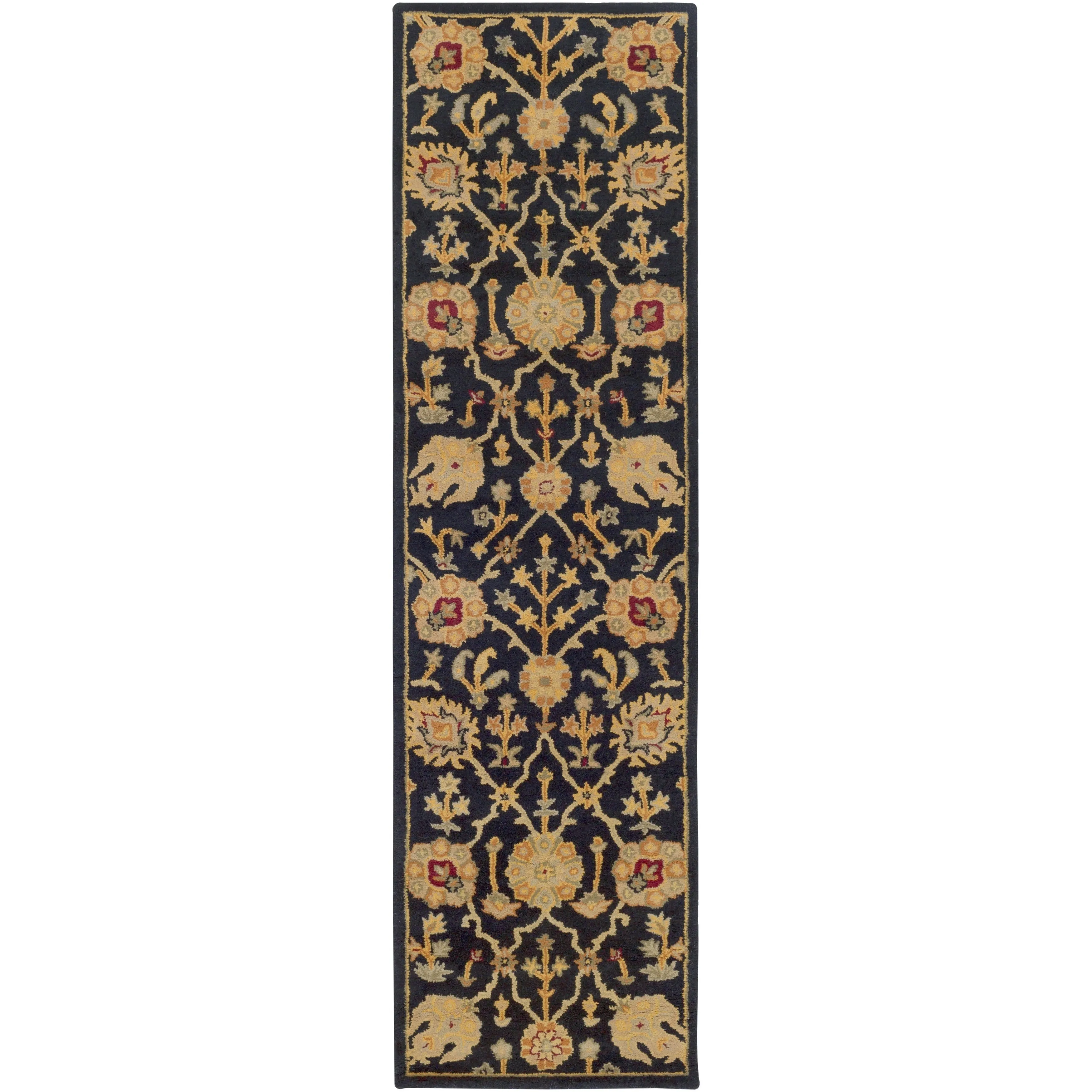 Gracewood Hollow Ray Hand-tufted Floral Runner Rug