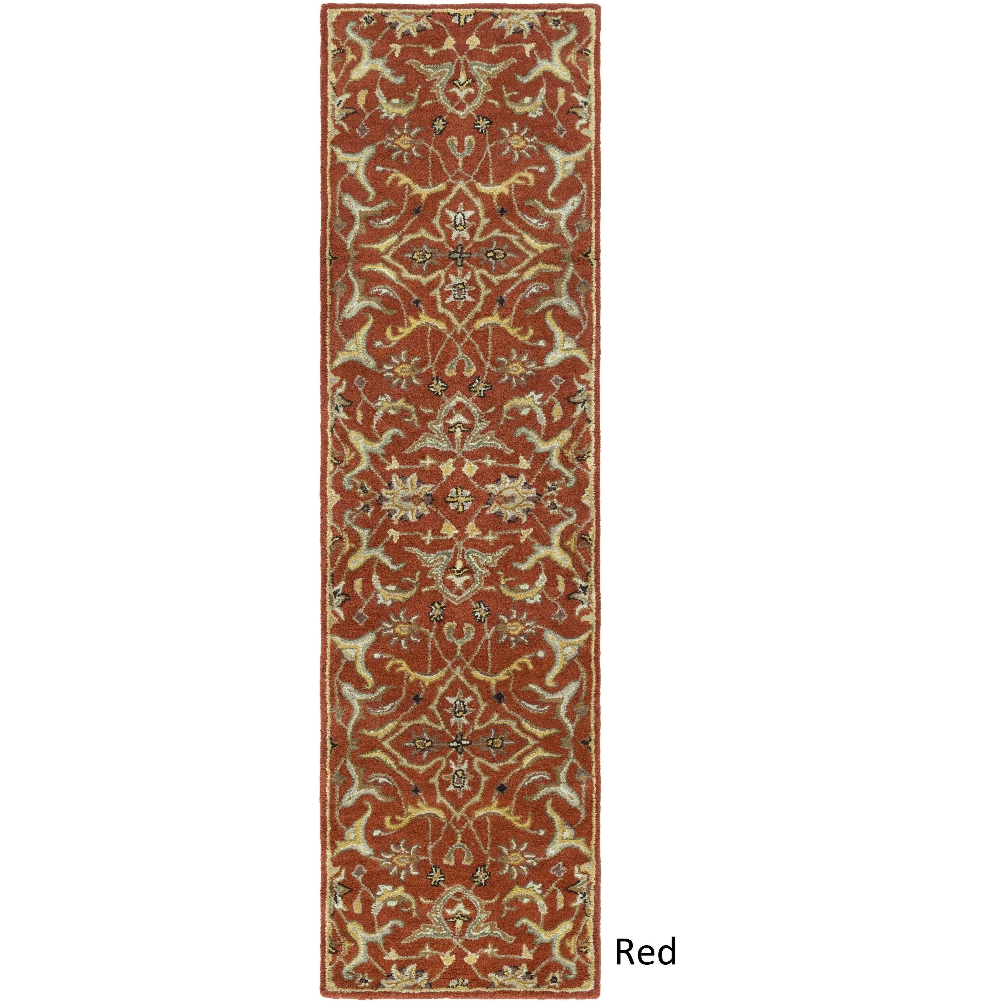 Gracewood Hollow Ray Hand-tufted Floral Runner Rug