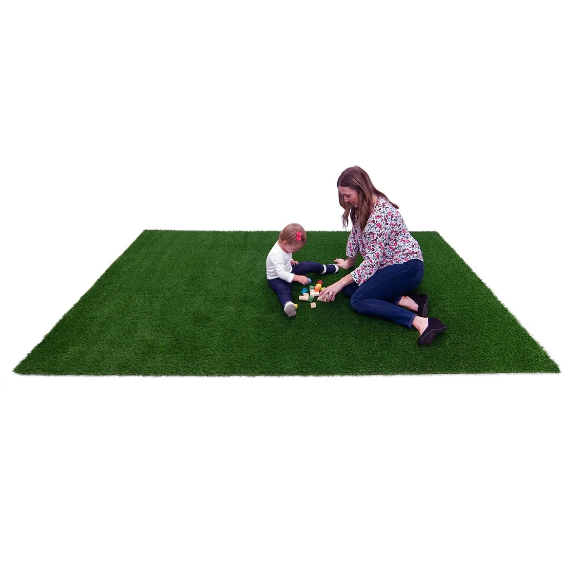 GreenSpace Educational Artificial Grass Synthetic Area Rug