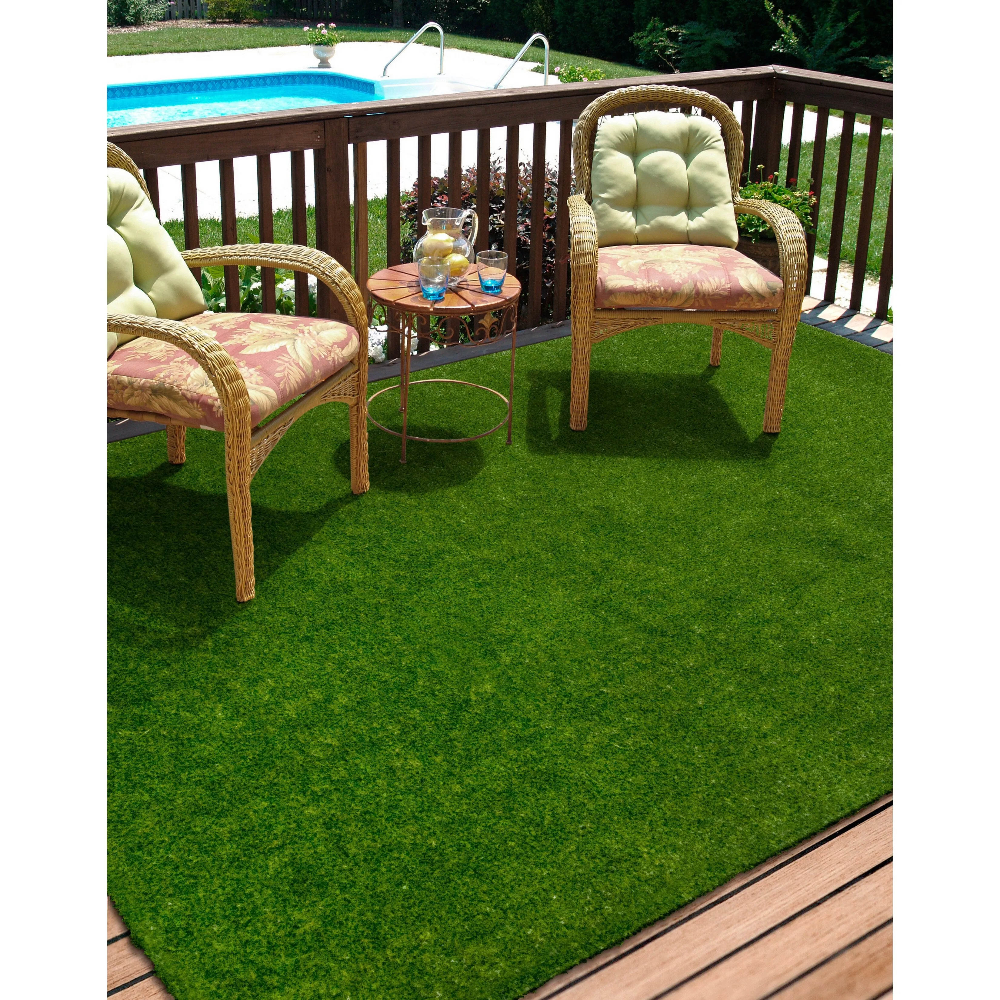 GreenSpace Educational Artificial Grass Synthetic Area Rug